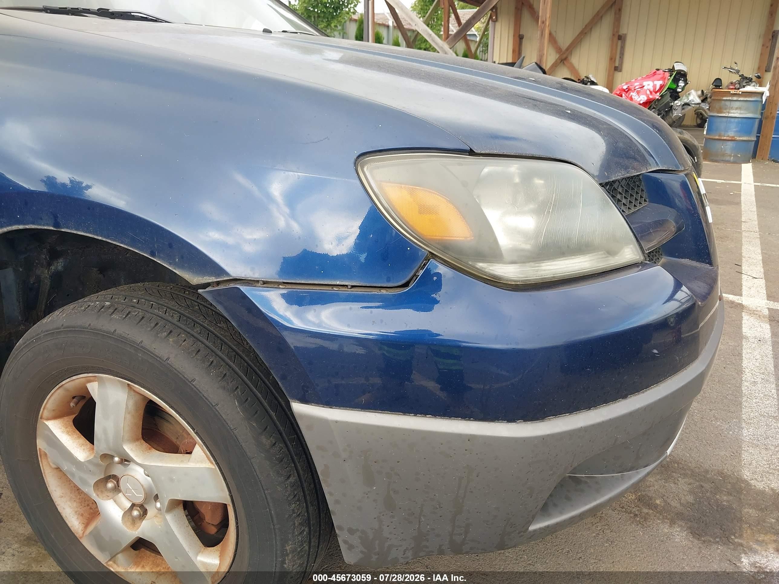 2003 Mitsubishi Outlander Xls Синий vin: JA4LZ41G73U030562