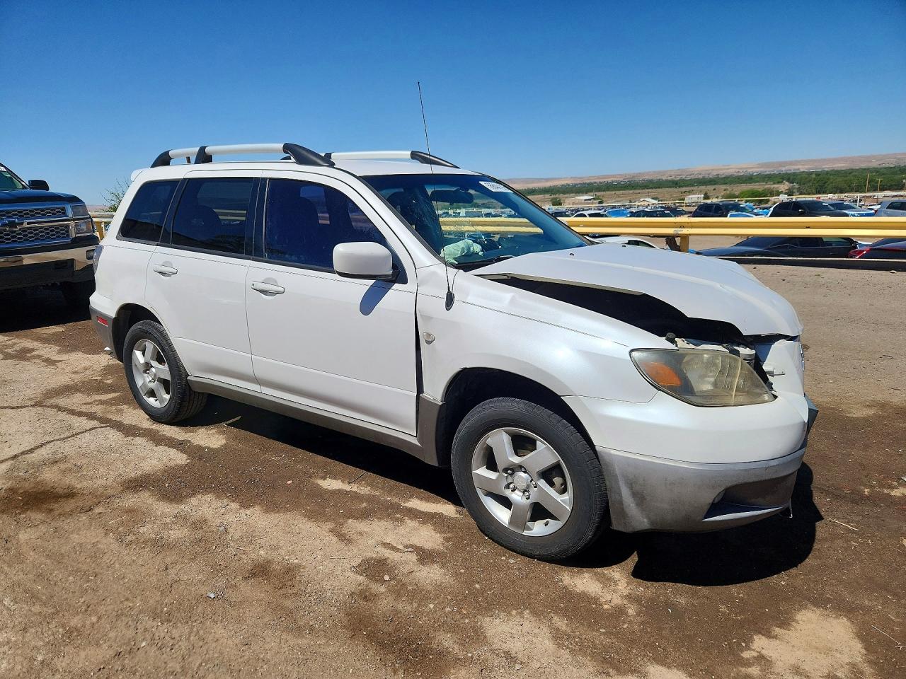 2003 Mitsubishi Outlander Xls White vin: JA4LZ41G93U042163