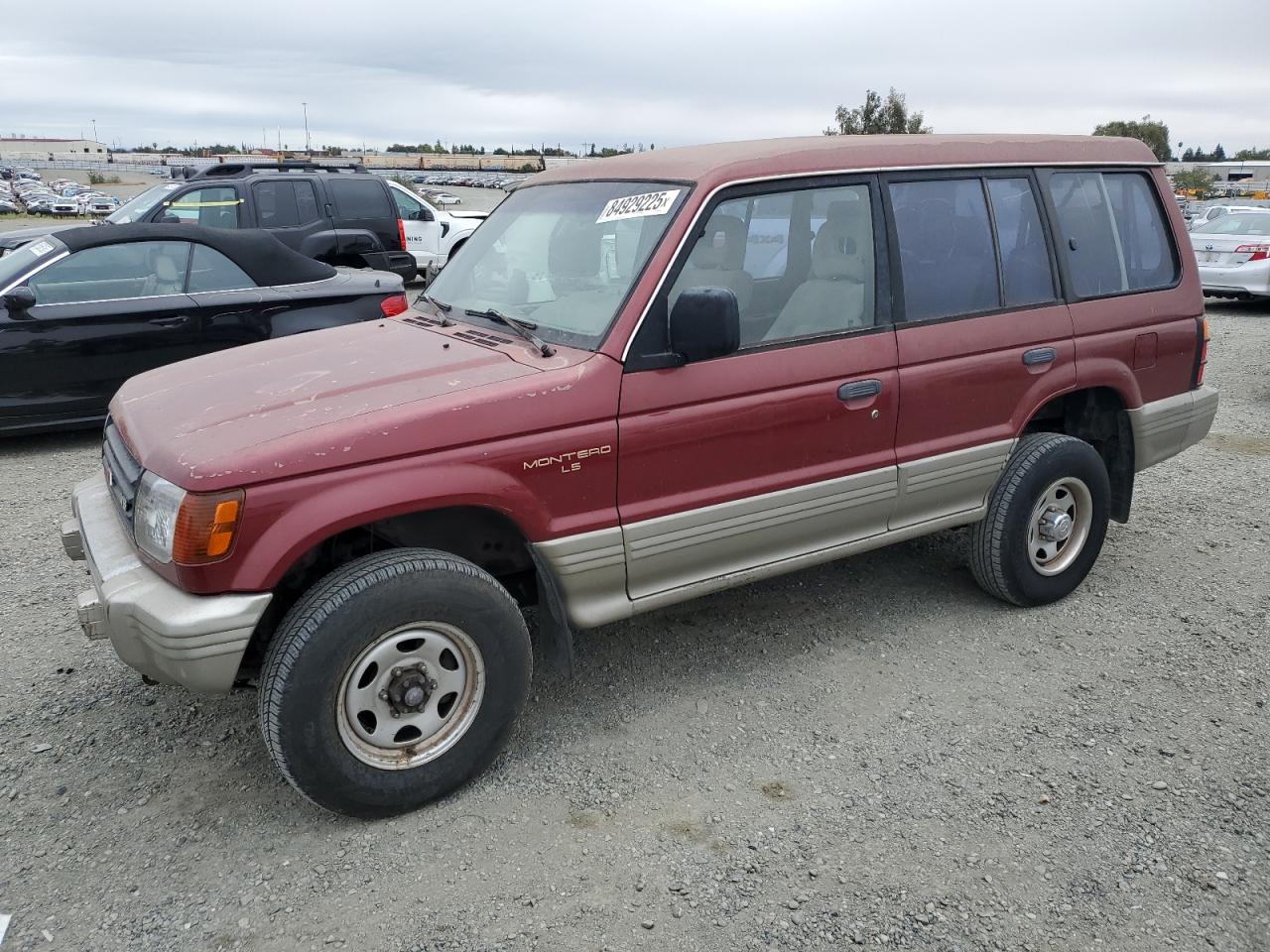 1996 Mitsubishi Montero Ls Maroon vin: JA4MR41H6TJ002363