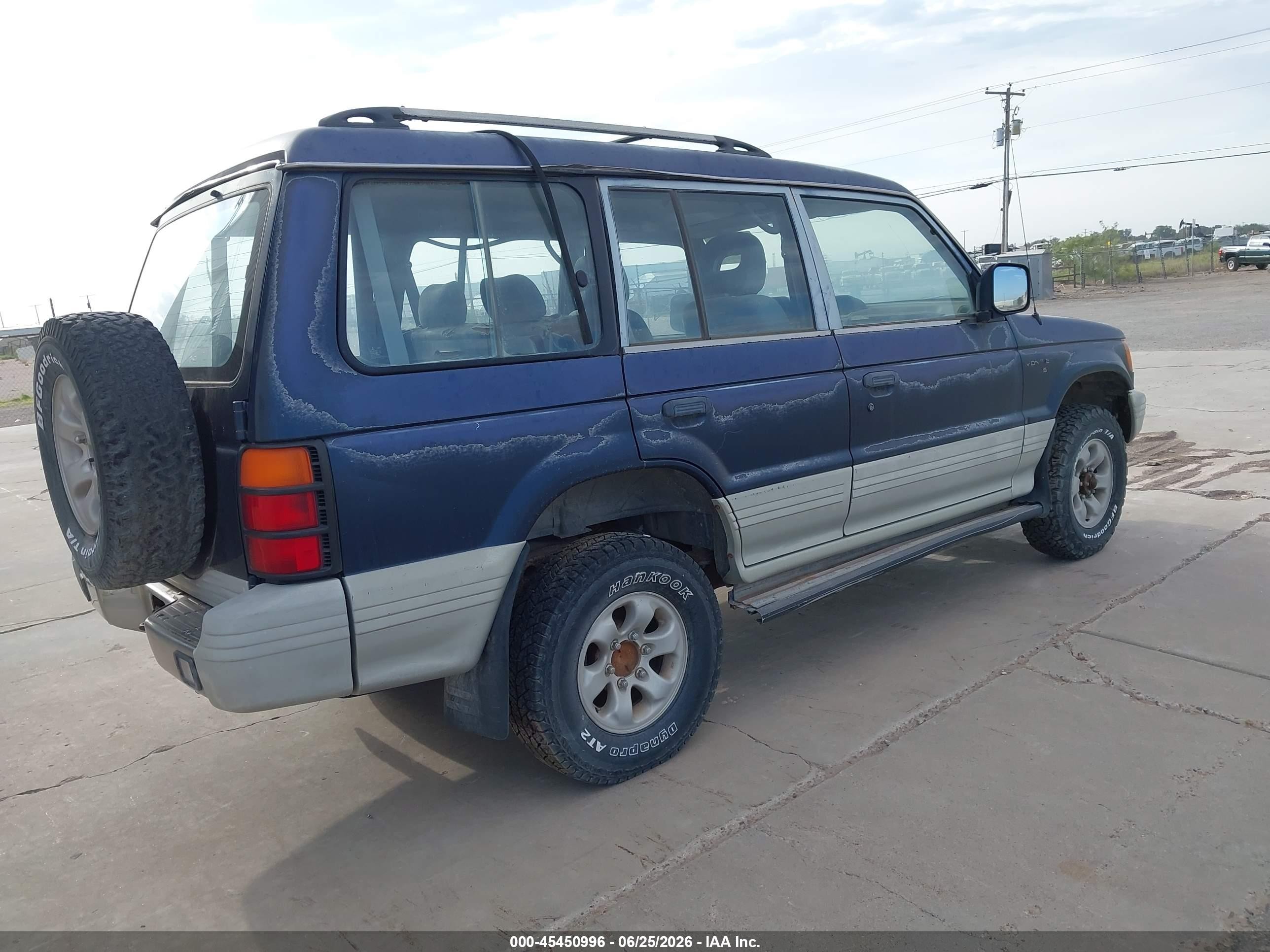 1995 Mitsubishi Montero Ls Blue vin: JA4MR41H7SJ025441