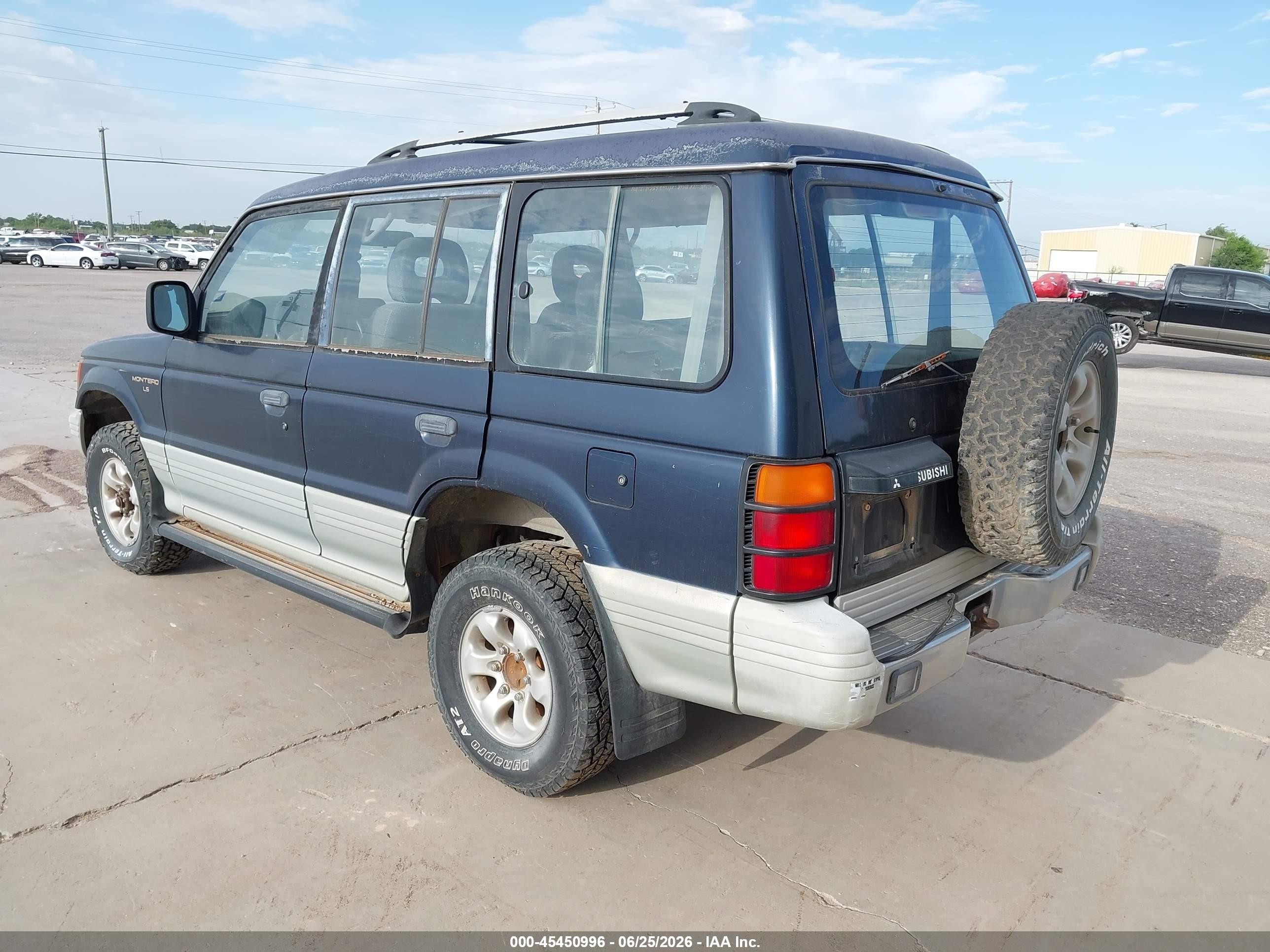 1995 Mitsubishi Montero Ls Blue vin: JA4MR41H7SJ025441