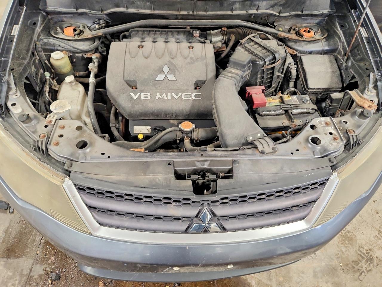 2007 Mitsubishi Outlander Es Серый vin: JA4MS31X07U013515