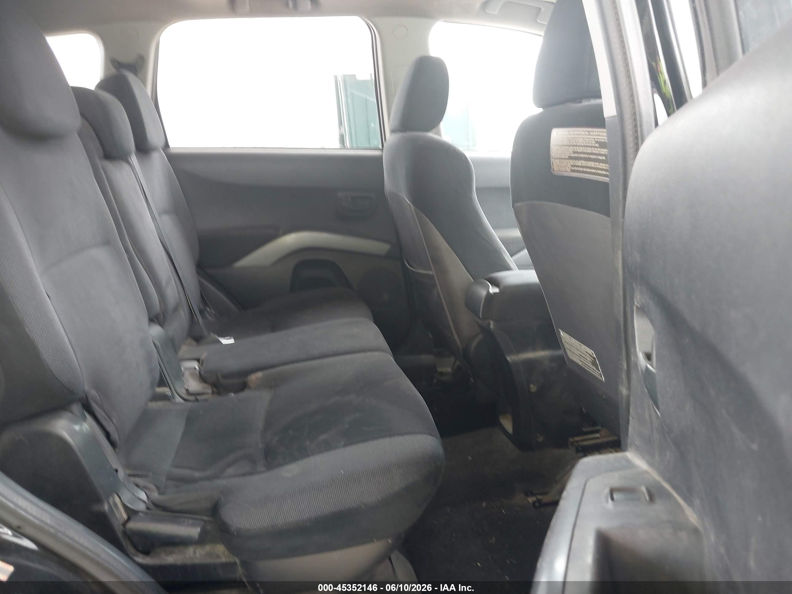 2007 Mitsubishi Outlander Es/ls Black vin: JA4MS31X07U014549