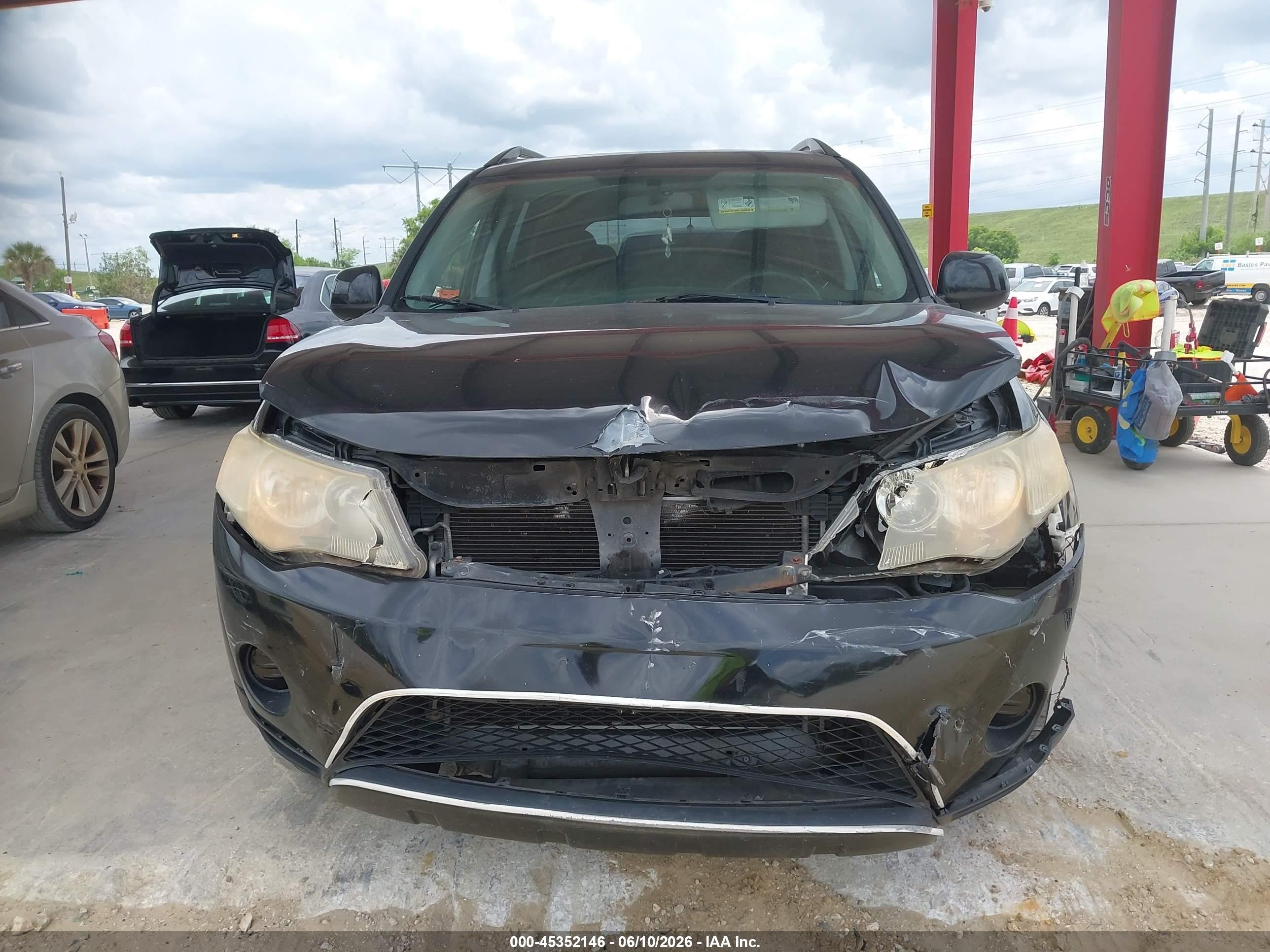 2007 Mitsubishi Outlander Es/ls Black vin: JA4MS31X07U014549