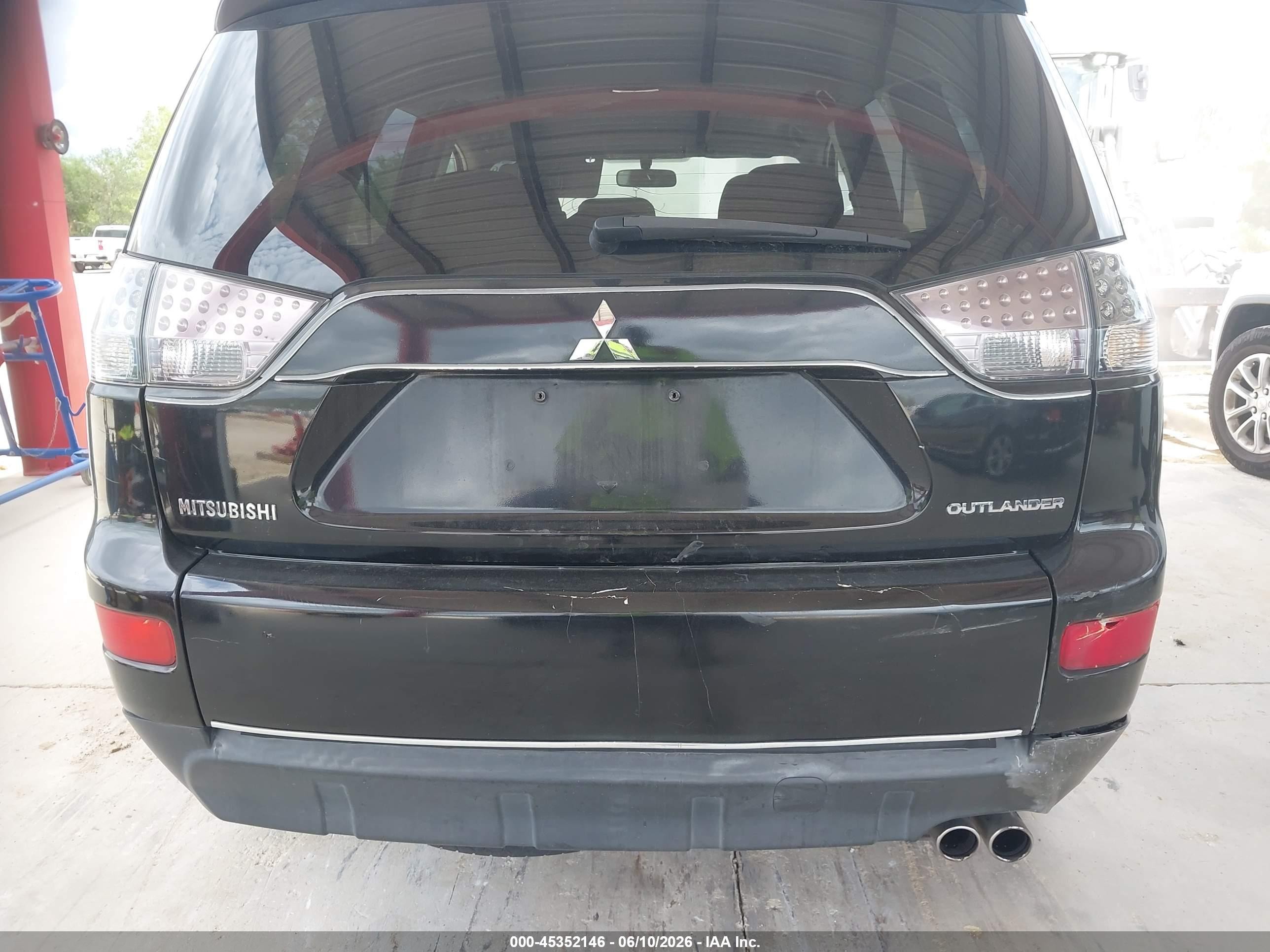 2007 Mitsubishi Outlander Es/ls Black vin: JA4MS31X07U014549
