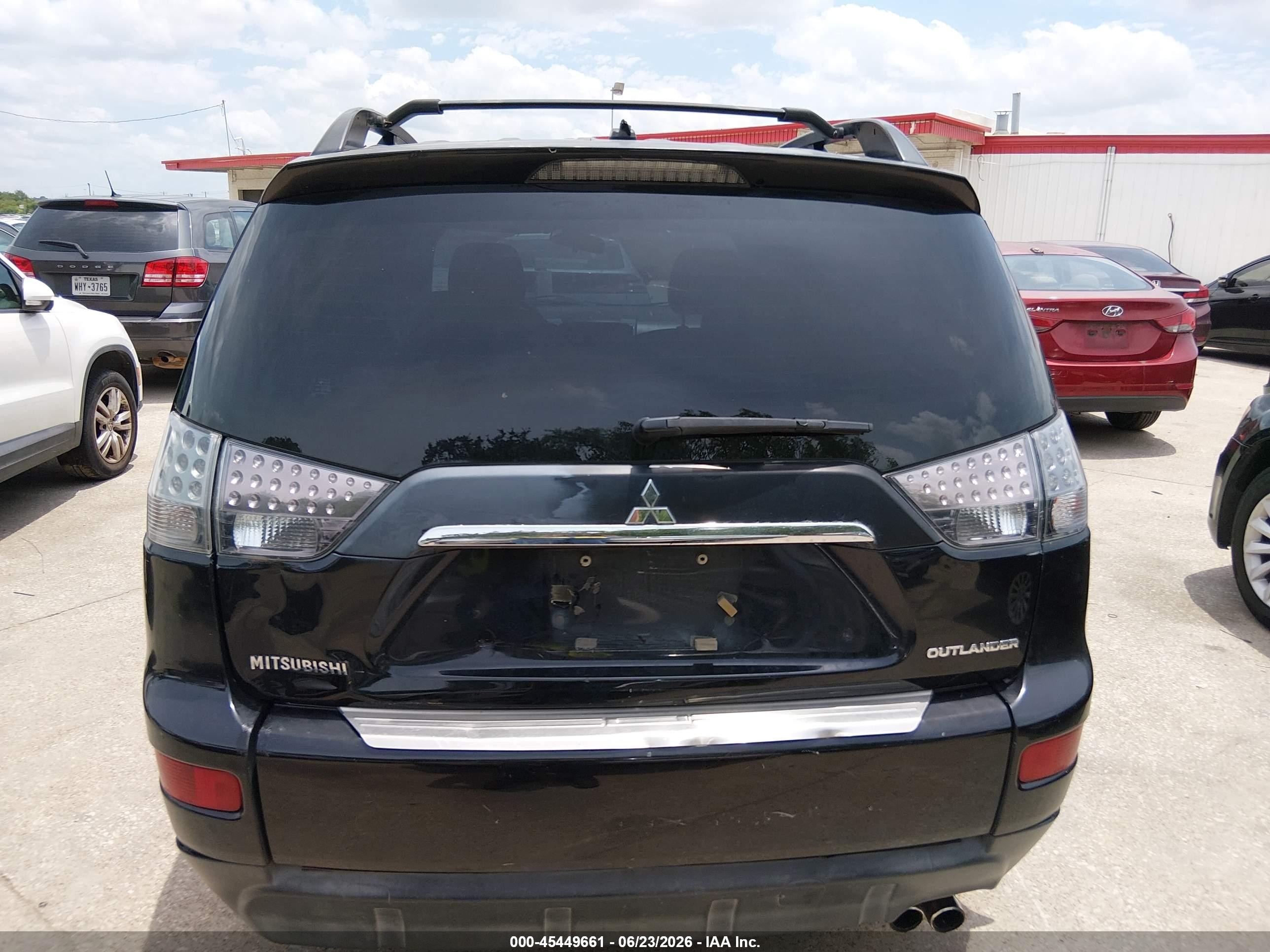 2007 Mitsubishi Outlander Es/ls Black vin: JA4MS31X27U013449