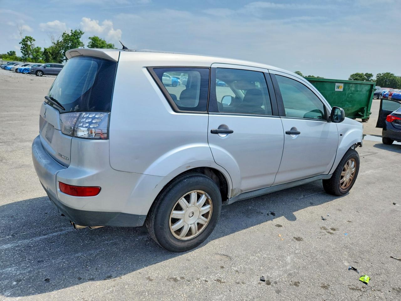 2007 Mitsubishi Outlander Es Silver vin: JA4MS31X27Z005077