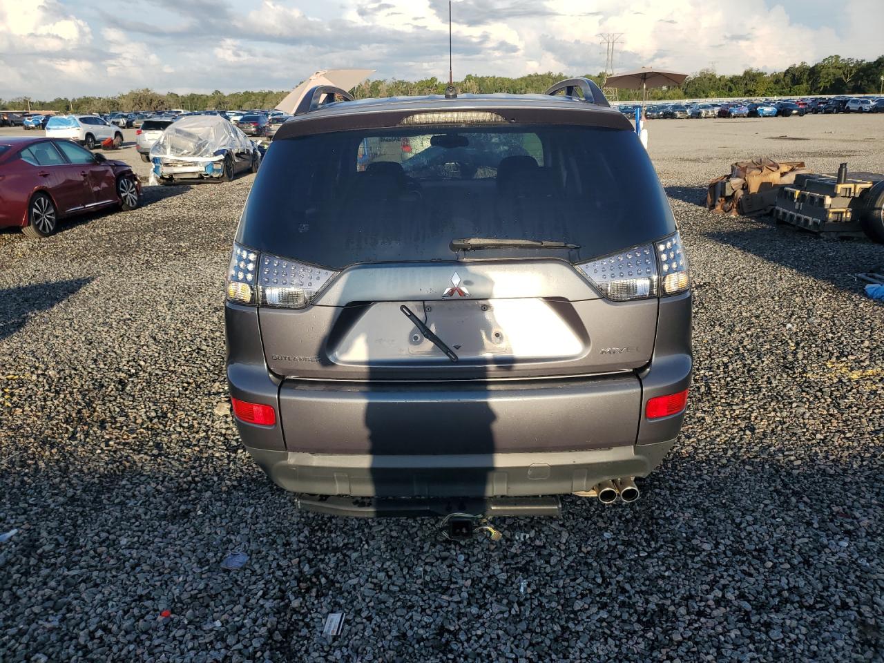 2008 Mitsubishi Outlander Ls Charcoal vin: JA4MS31X38Z008295