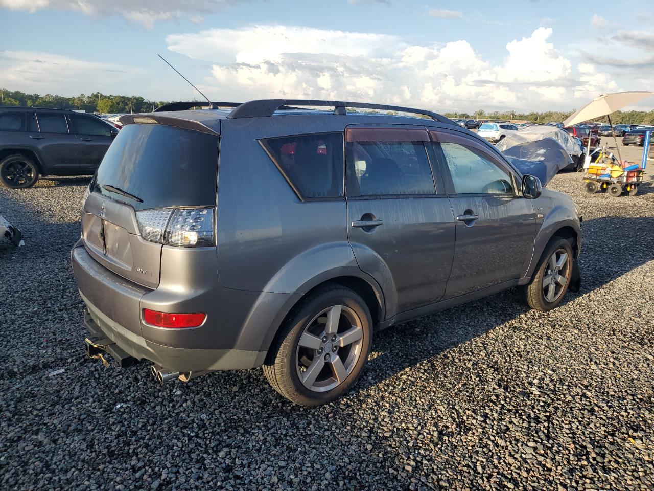 2008 Mitsubishi Outlander Ls Charcoal vin: JA4MS31X38Z008295