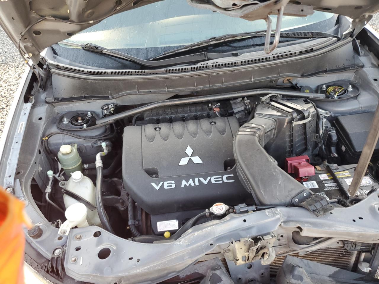 2008 Mitsubishi Outlander Ls Charcoal vin: JA4MS31X38Z008295