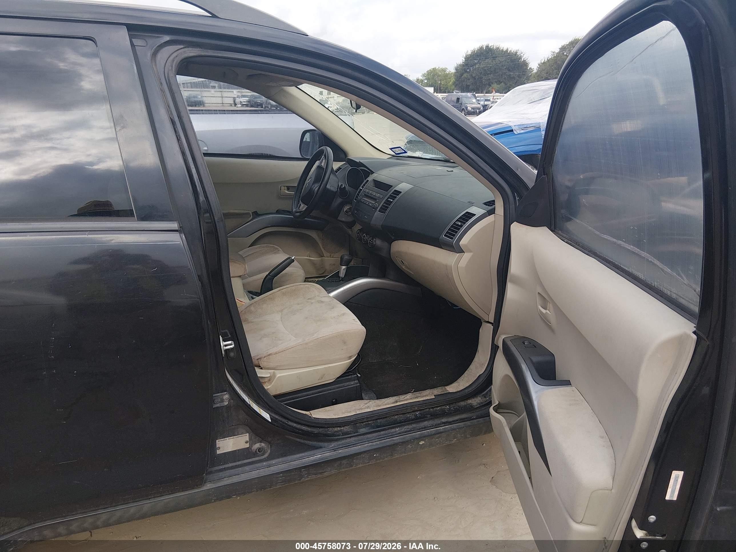2007 Mitsubishi Outlander Es/ls Black vin: JA4MS31X57Z008006