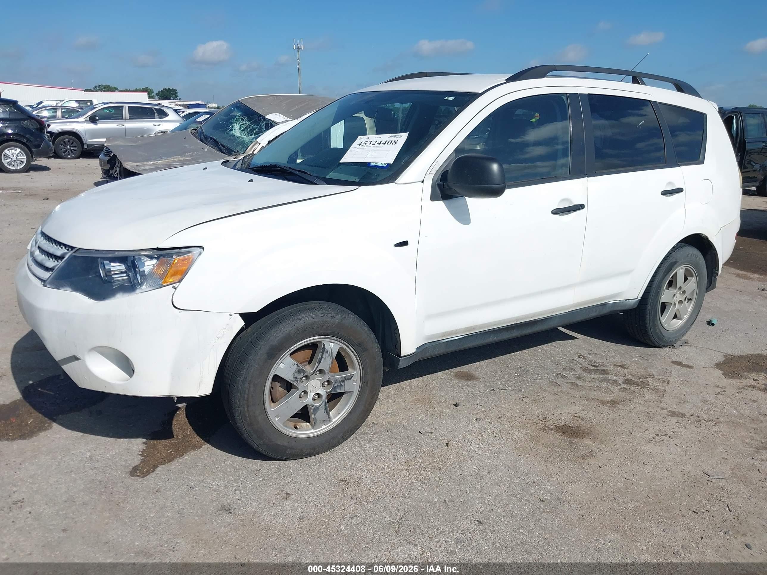 2007 Mitsubishi Outlander Es/ls Белый vin: JA4MS31X57Z015442