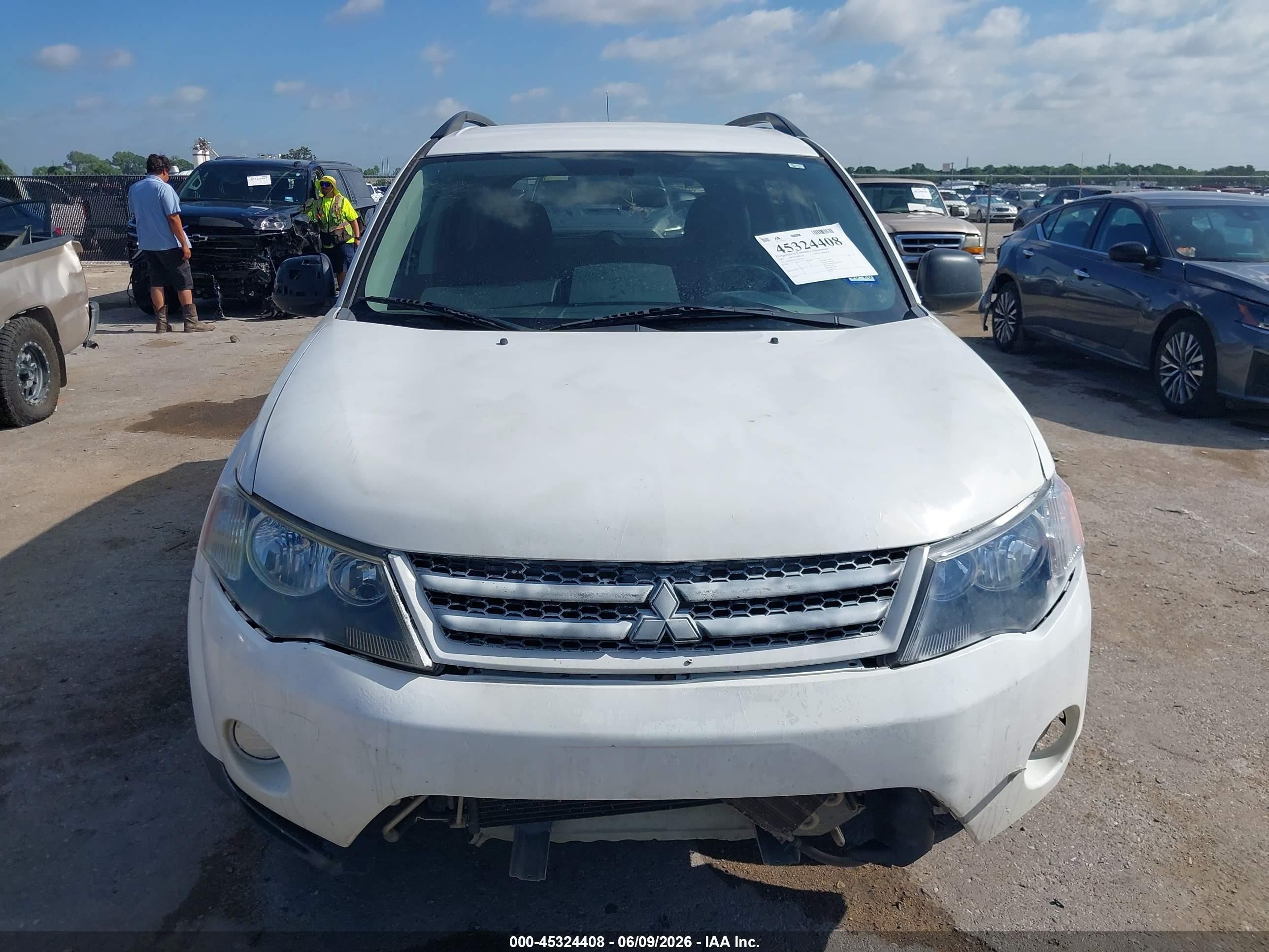 2007 Mitsubishi Outlander Es/ls Белый vin: JA4MS31X57Z015442