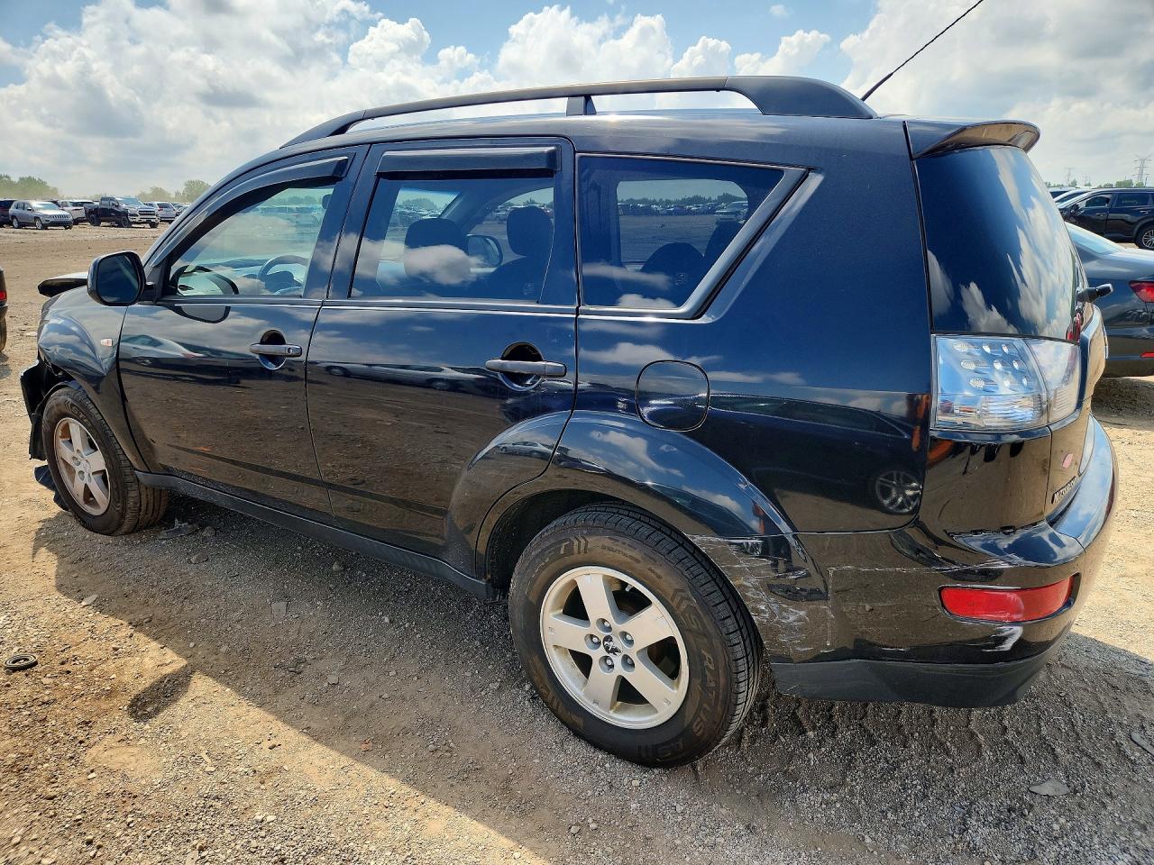 2007 Mitsubishi Outlander Es Black vin: JA4MS31X67Z010184