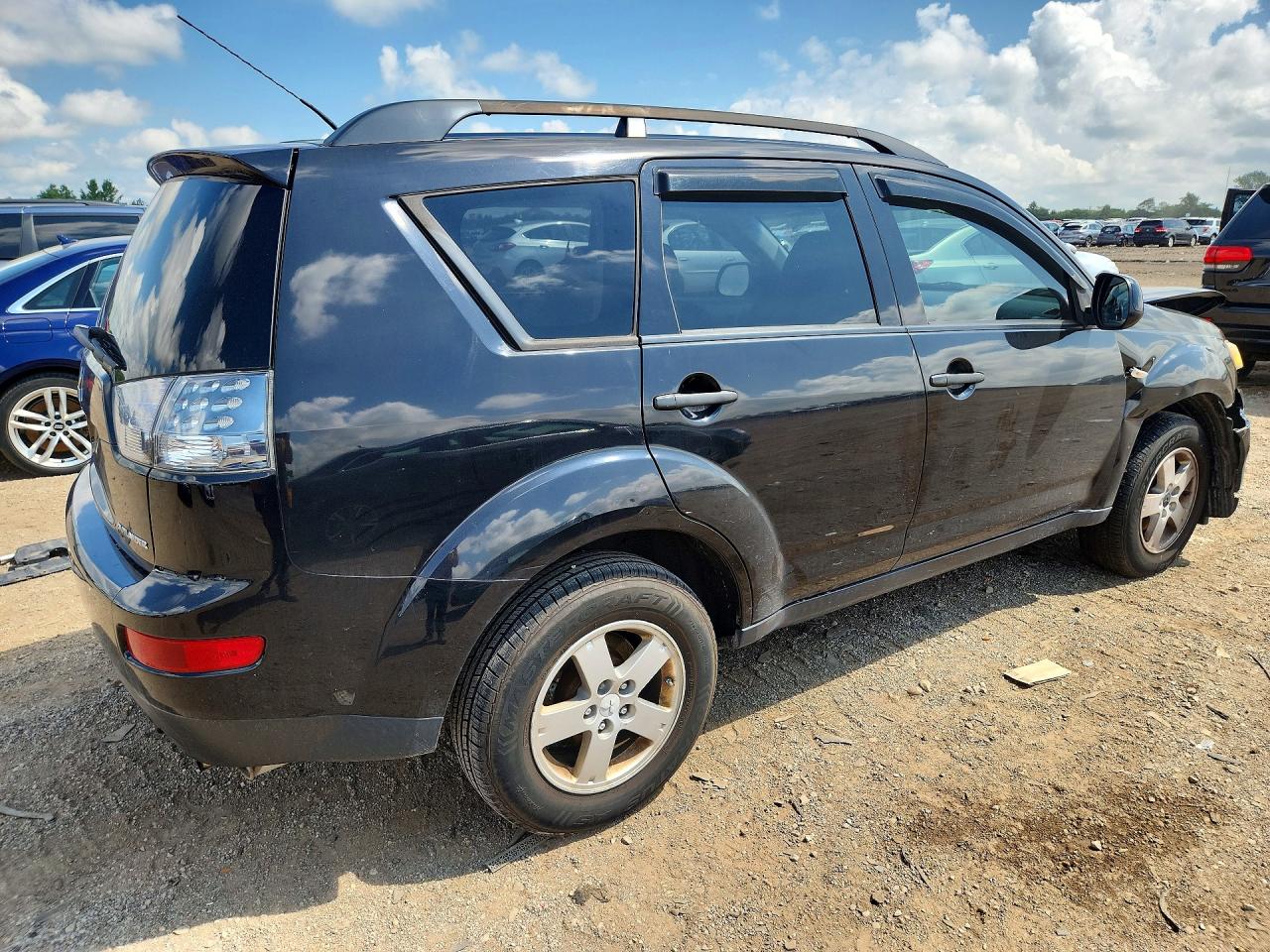 2007 Mitsubishi Outlander Es Black vin: JA4MS31X67Z010184