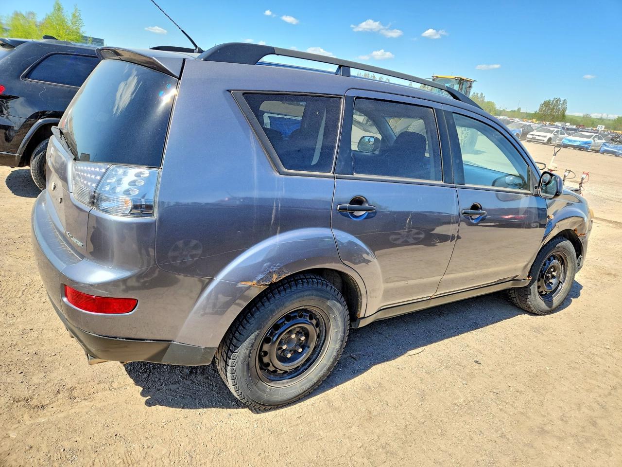 2007 Mitsubishi Outlander Es Серый vin: JA4MS31X67Z601034
