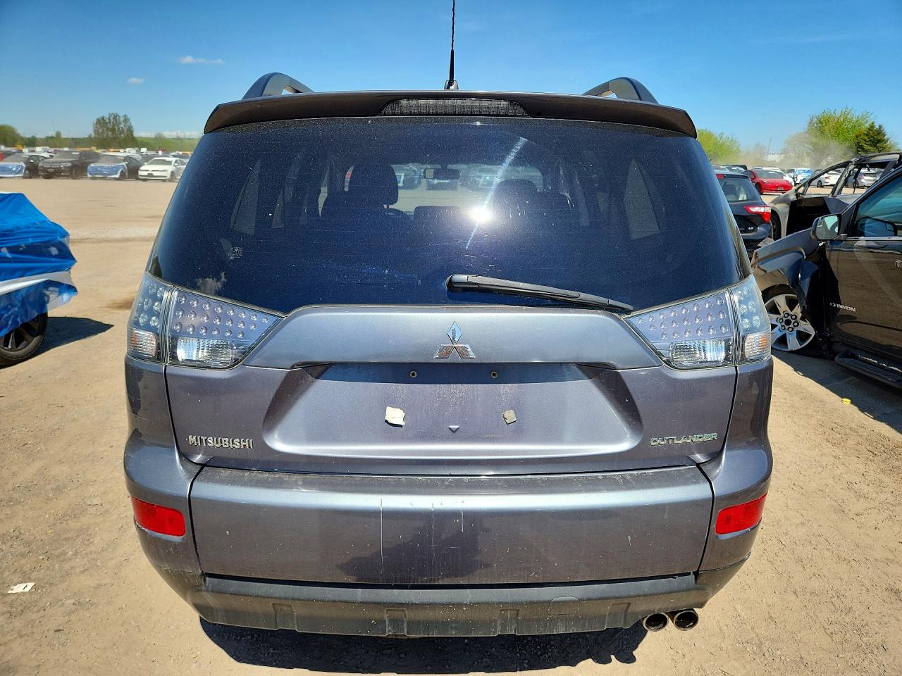 2007 Mitsubishi Outlander Es Серый vin: JA4MS31X67Z601034