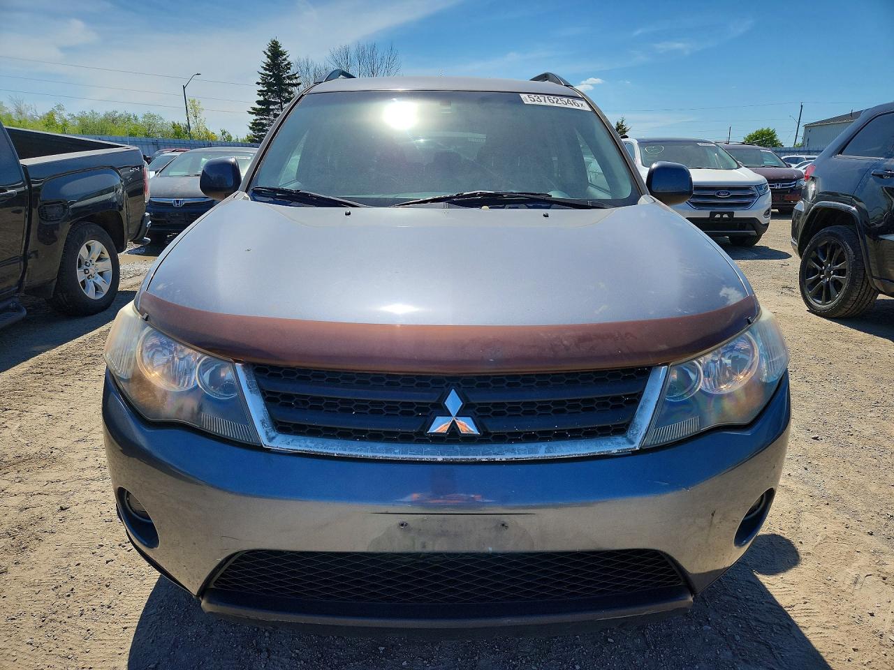 2007 Mitsubishi Outlander Es Серый vin: JA4MS31X67Z601034