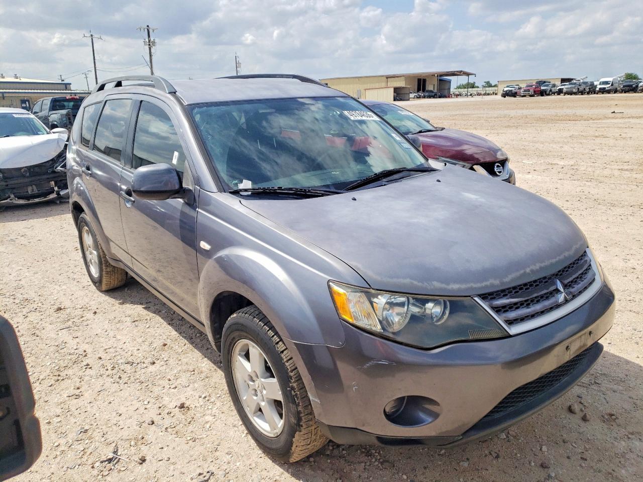 2007 Mitsubishi Outlander Es Gray vin: JA4MS31X77Z007746