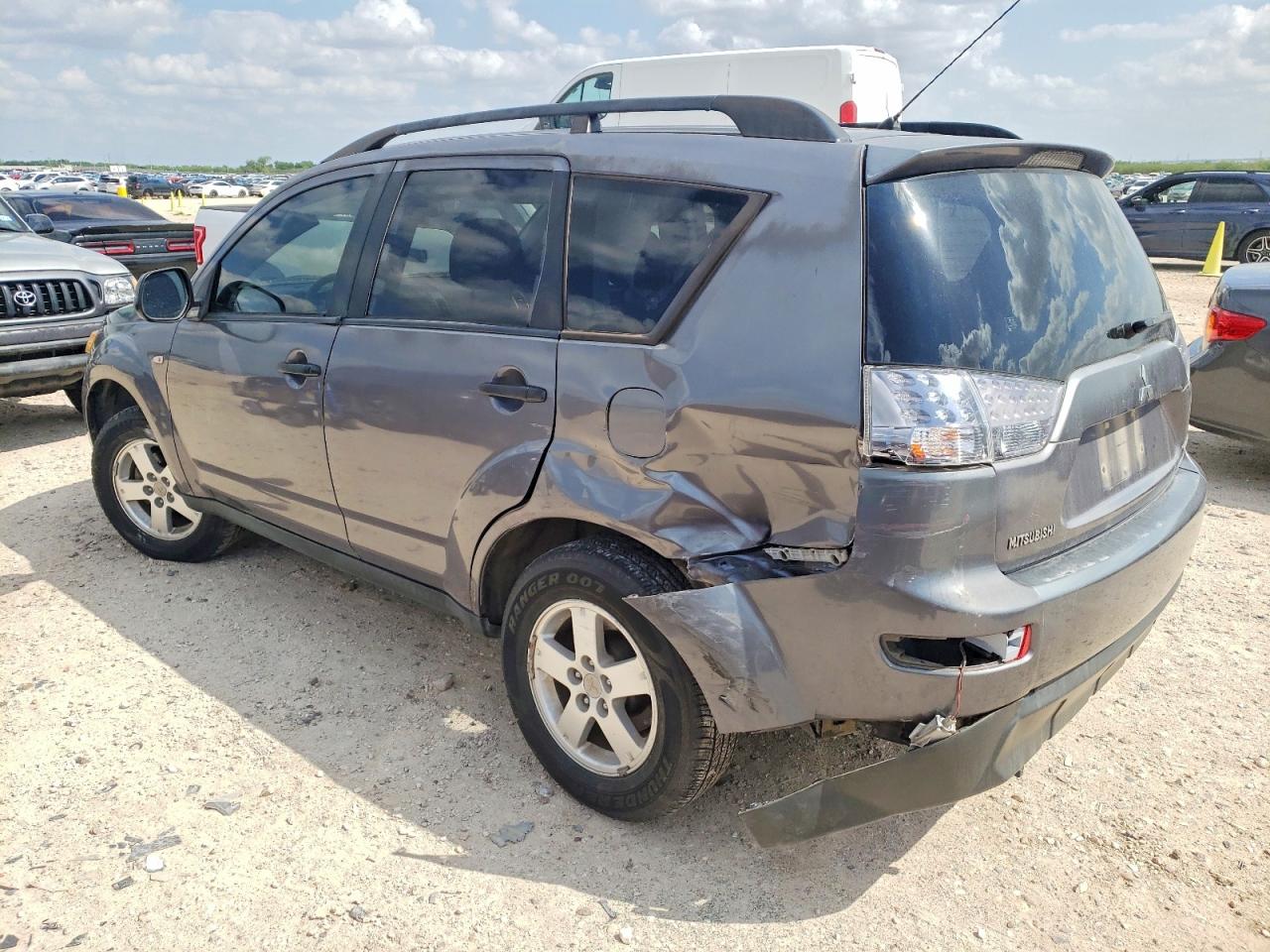 2007 Mitsubishi Outlander Es Gray vin: JA4MS31X77Z007746