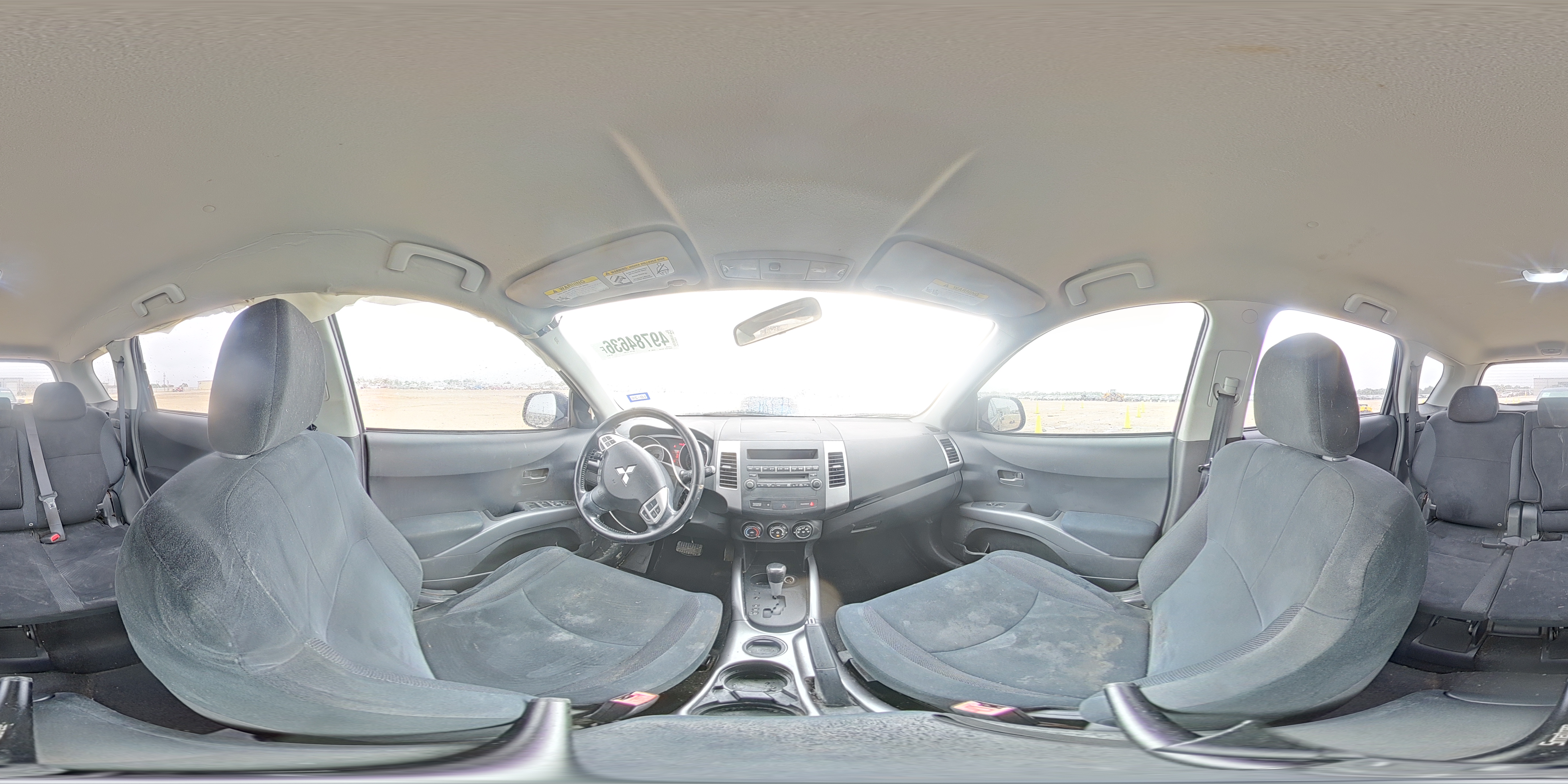 2007 Mitsubishi Outlander Es Gray vin: JA4MS31X77Z007746