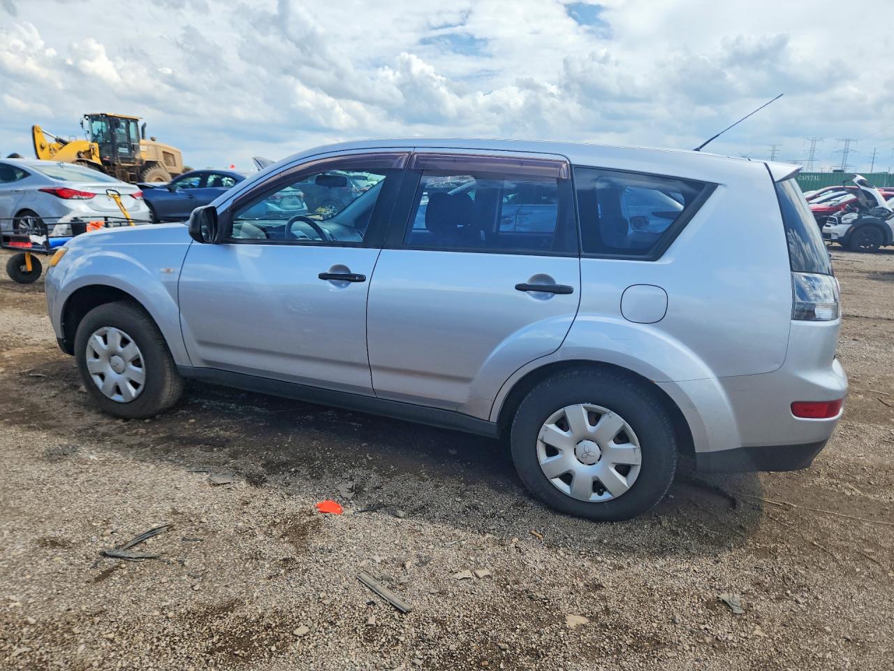 2007 Mitsubishi Outlander Es Silver vin: JA4MS31X87U004805