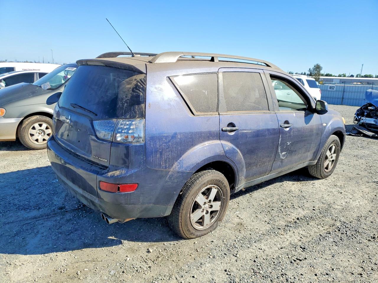 2007 Mitsubishi Outlander Es Blue vin: JA4MS31XX7Z005960