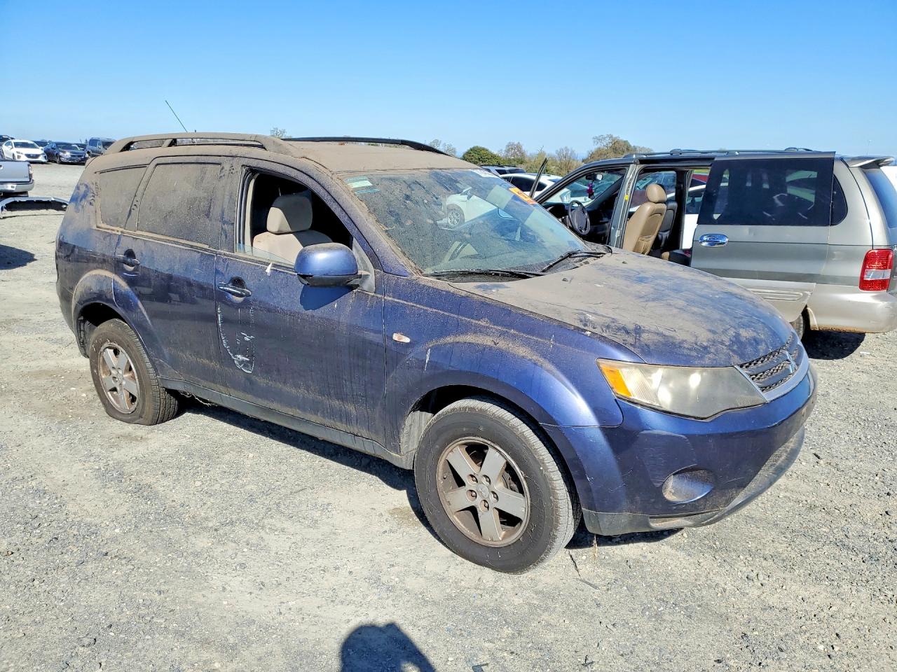 2007 Mitsubishi Outlander Es Blue vin: JA4MS31XX7Z005960