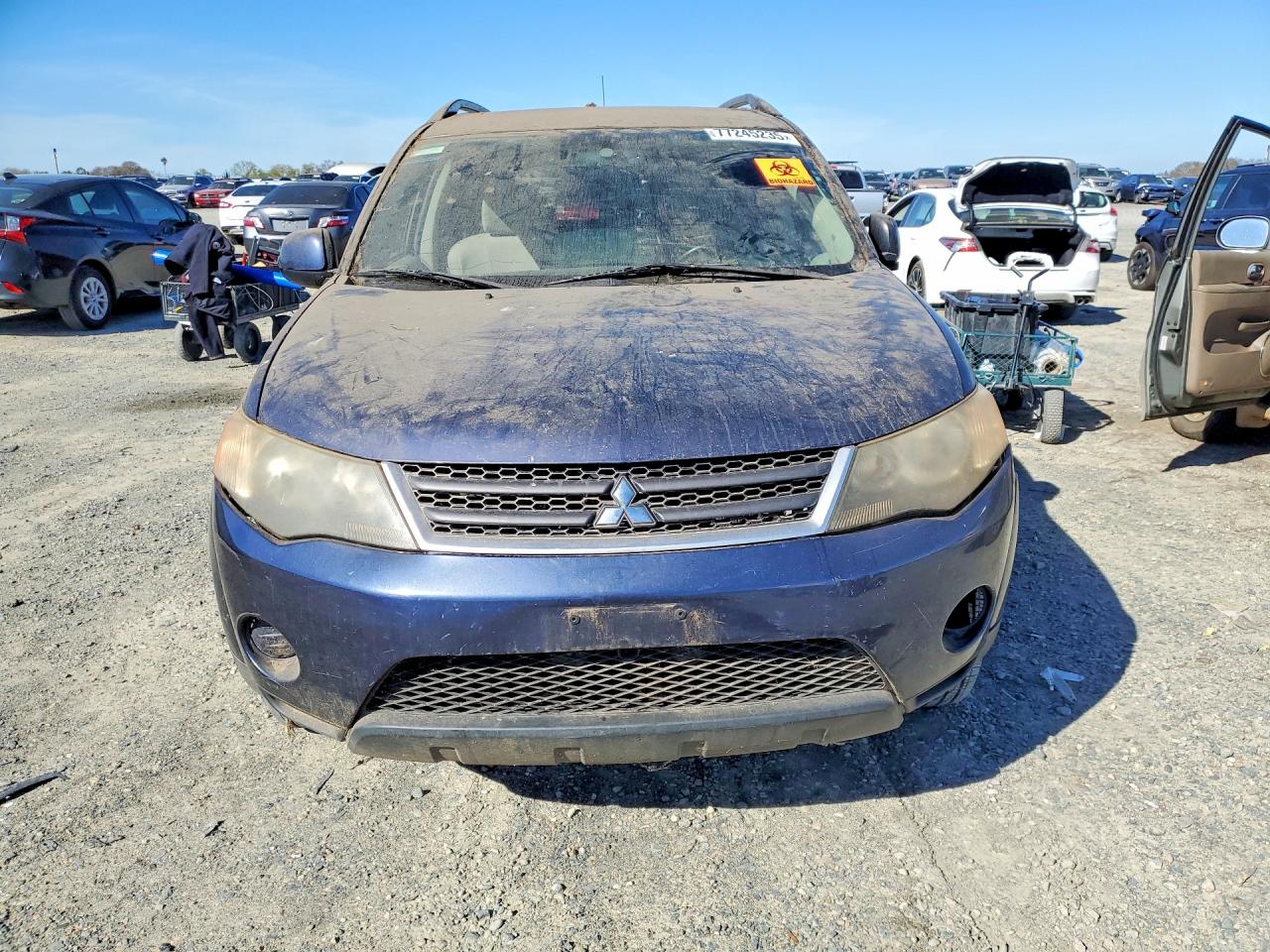 2007 Mitsubishi Outlander Es Blue vin: JA4MS31XX7Z005960