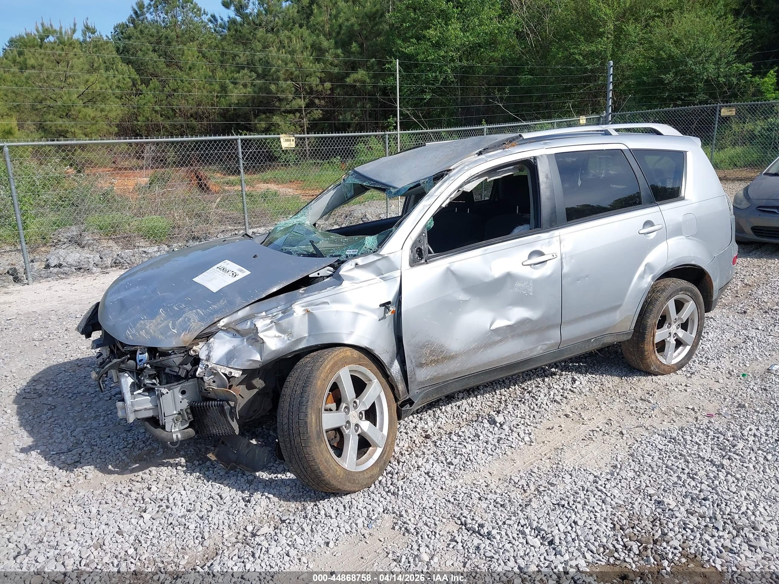 2007 Mitsubishi Outlander Xls Серебряный vin: JA4MS41X17U008636