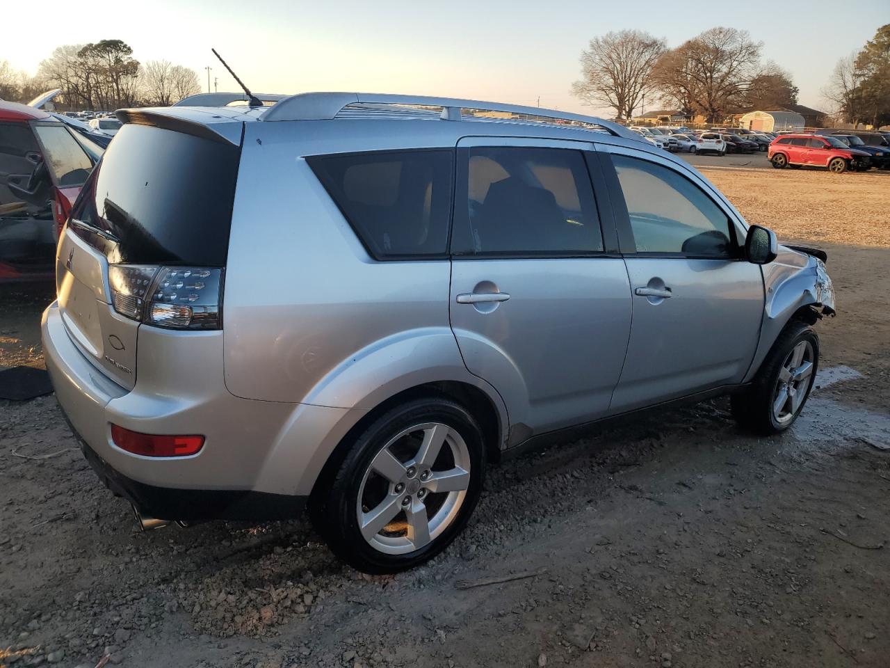 2007 Mitsubishi Outlander Xls Silver vin: JA4MS41X37U008444
