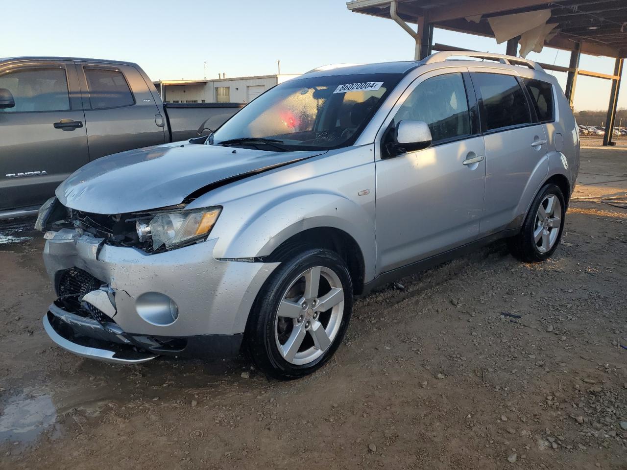 2007 Mitsubishi Outlander Xls Silver vin: JA4MS41X37U008444