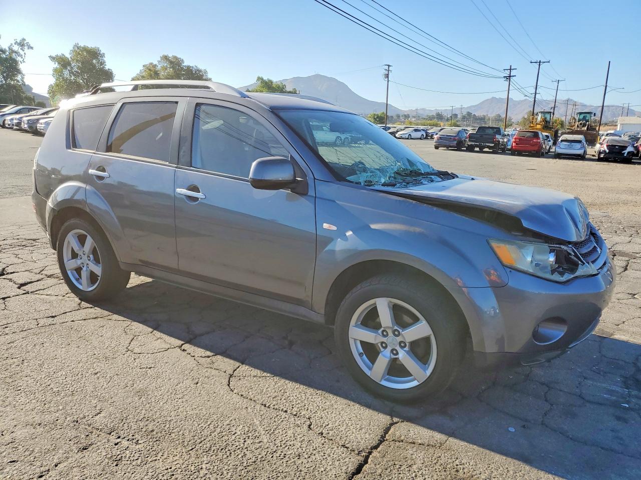 2007 Mitsubishi Outlander Xls Gray vin: JA4MS41X37Z005739
