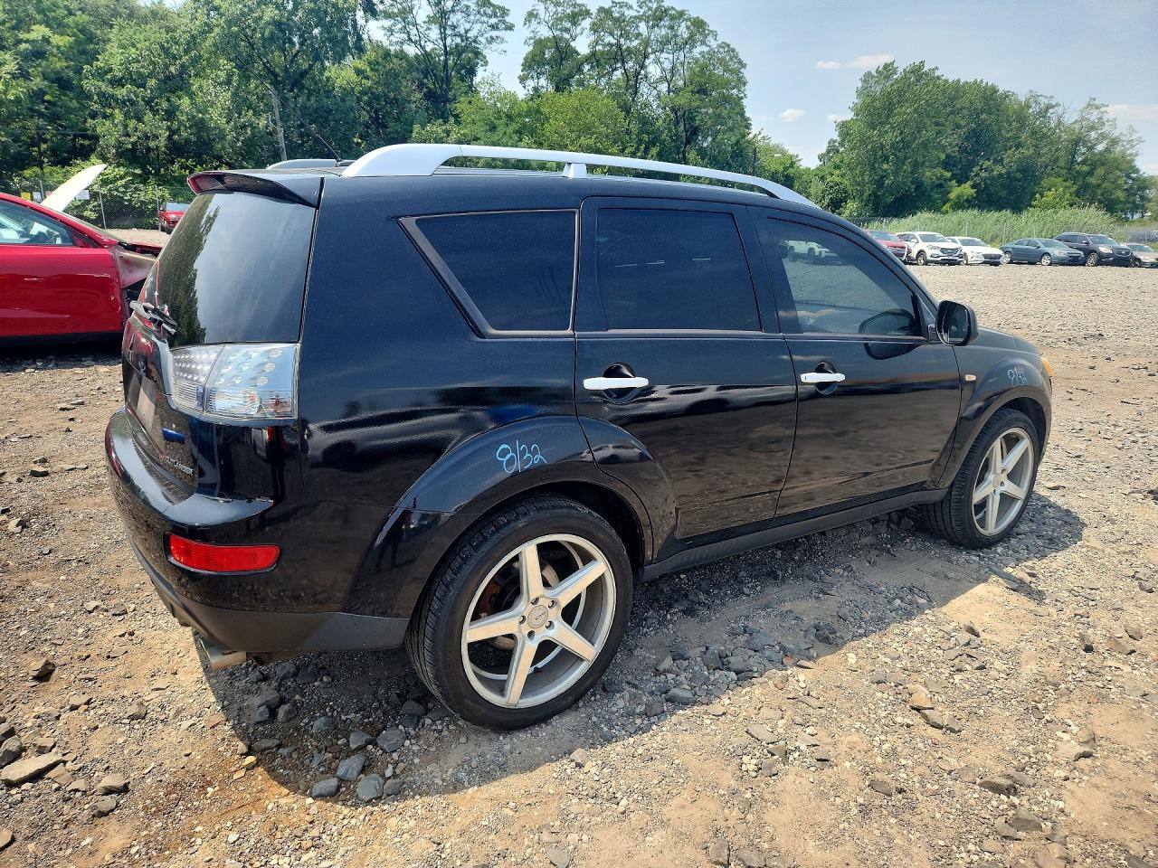 2007 Mitsubishi Outlander Xls Black vin: JA4MS41X47Z018919