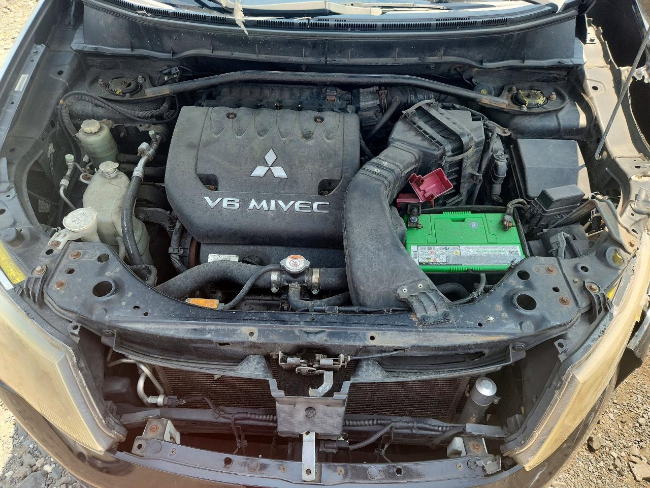 2007 Mitsubishi Outlander Xls Black vin: JA4MS41X47Z018919
