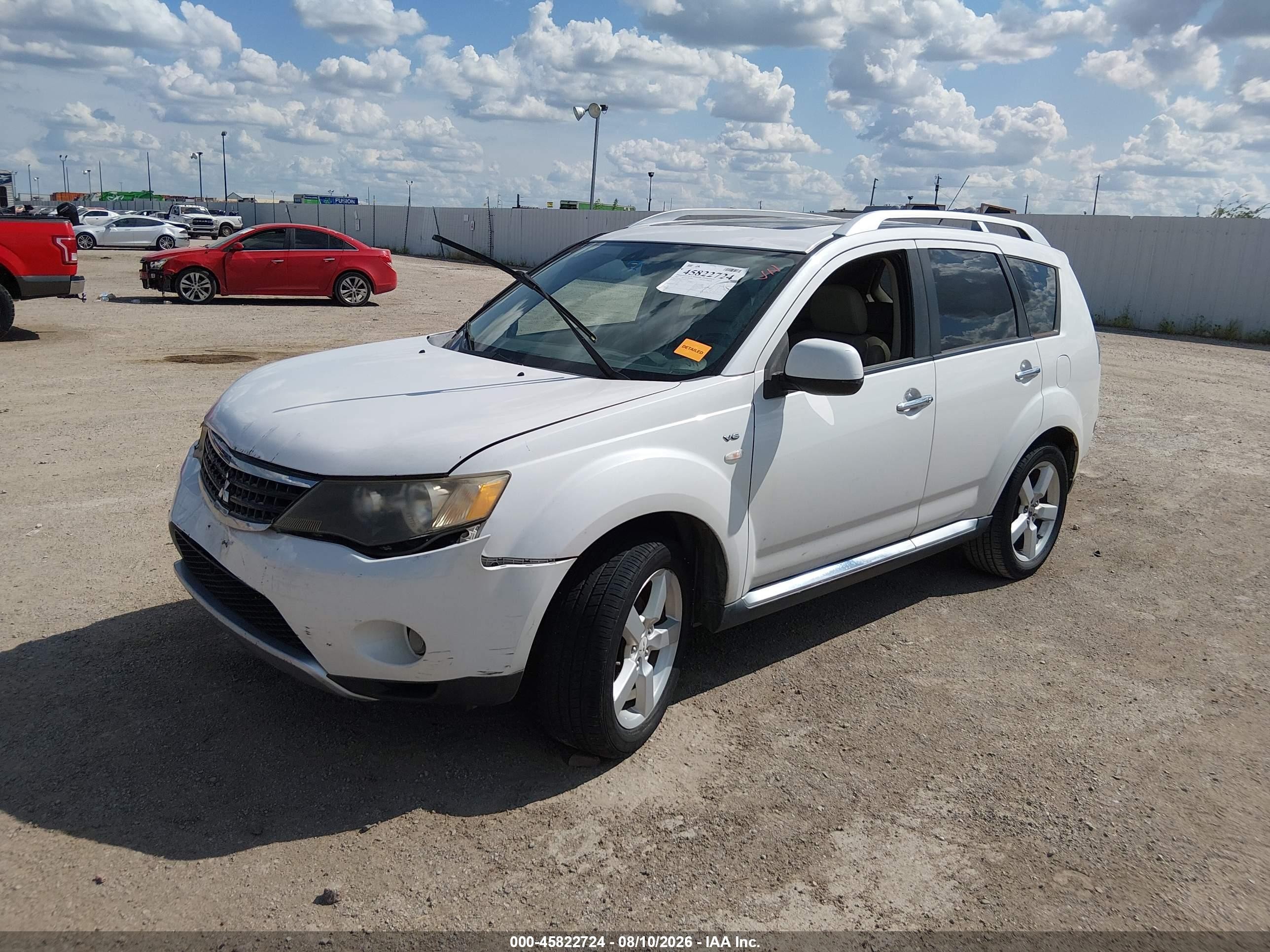 2009 Mitsubishi Outlander Xls White vin: JA4MS41X49Z013917