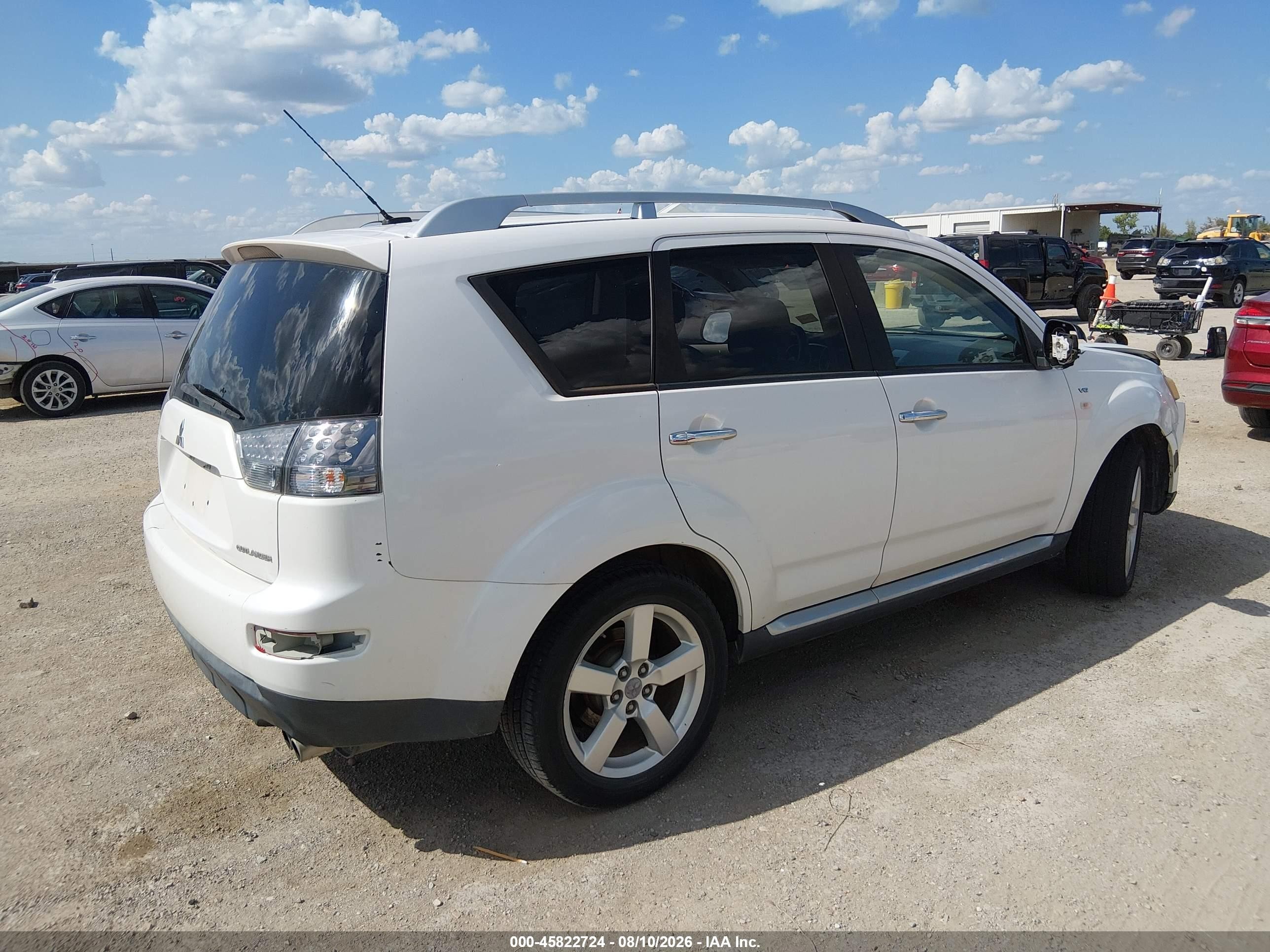 2009 Mitsubishi Outlander Xls White vin: JA4MS41X49Z013917