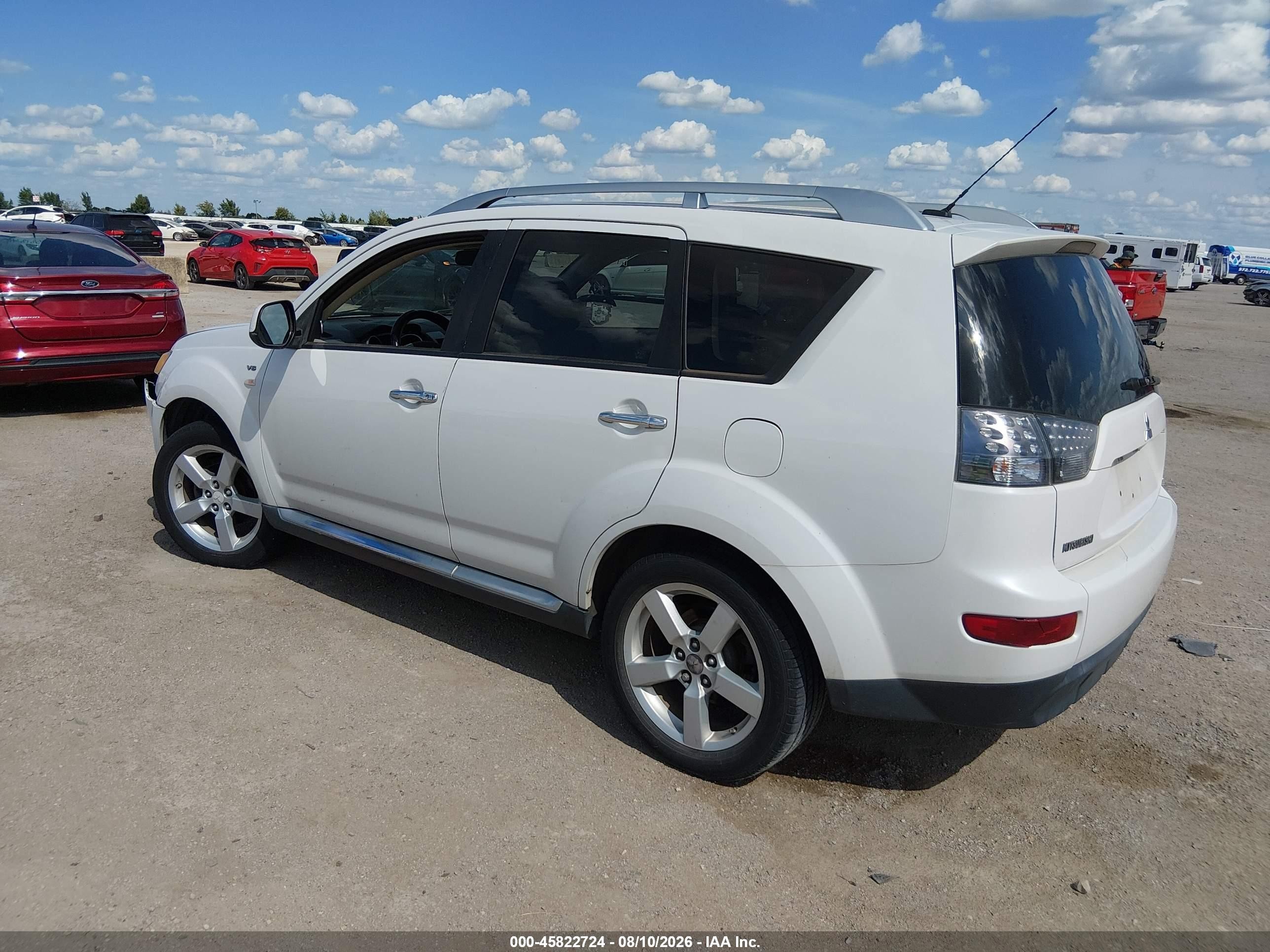 2009 Mitsubishi Outlander Xls White vin: JA4MS41X49Z013917