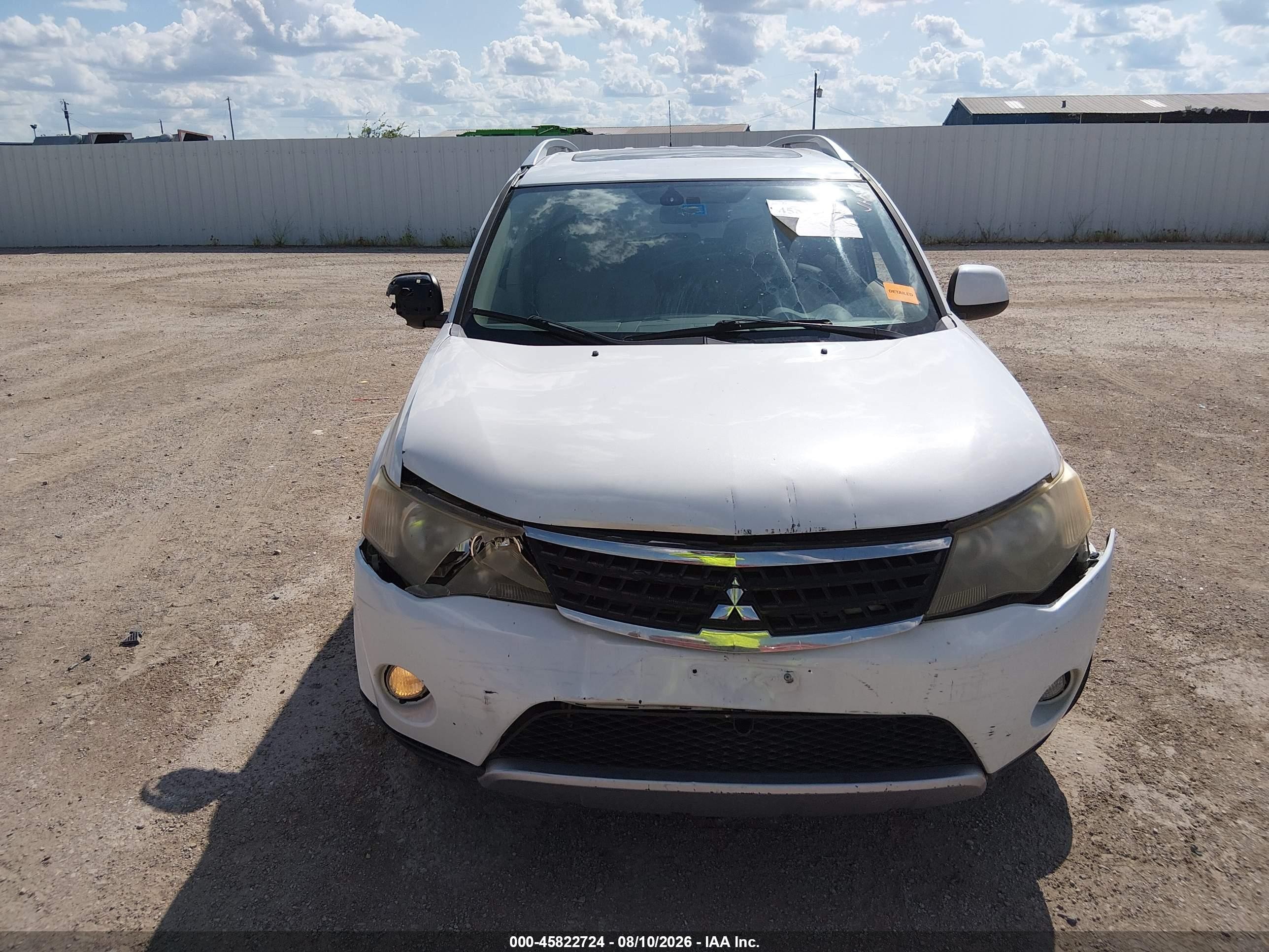 2009 Mitsubishi Outlander Xls White vin: JA4MS41X49Z013917