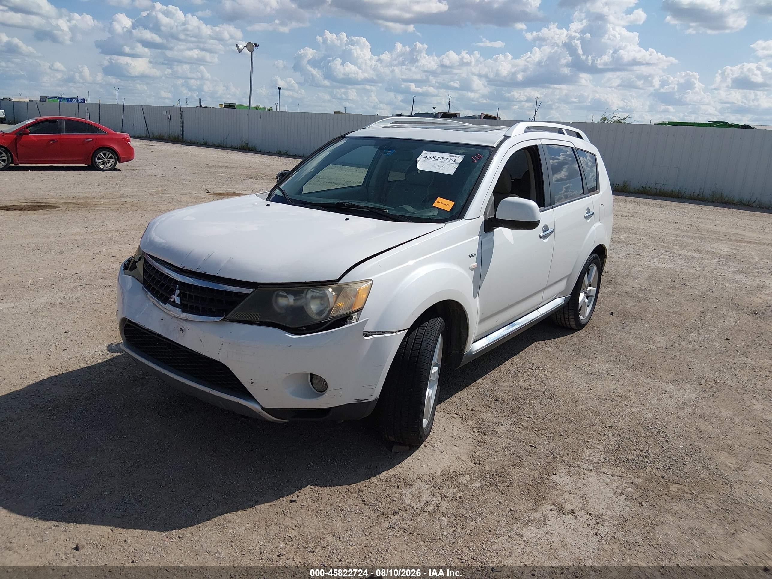 2009 Mitsubishi Outlander Xls White vin: JA4MS41X49Z013917