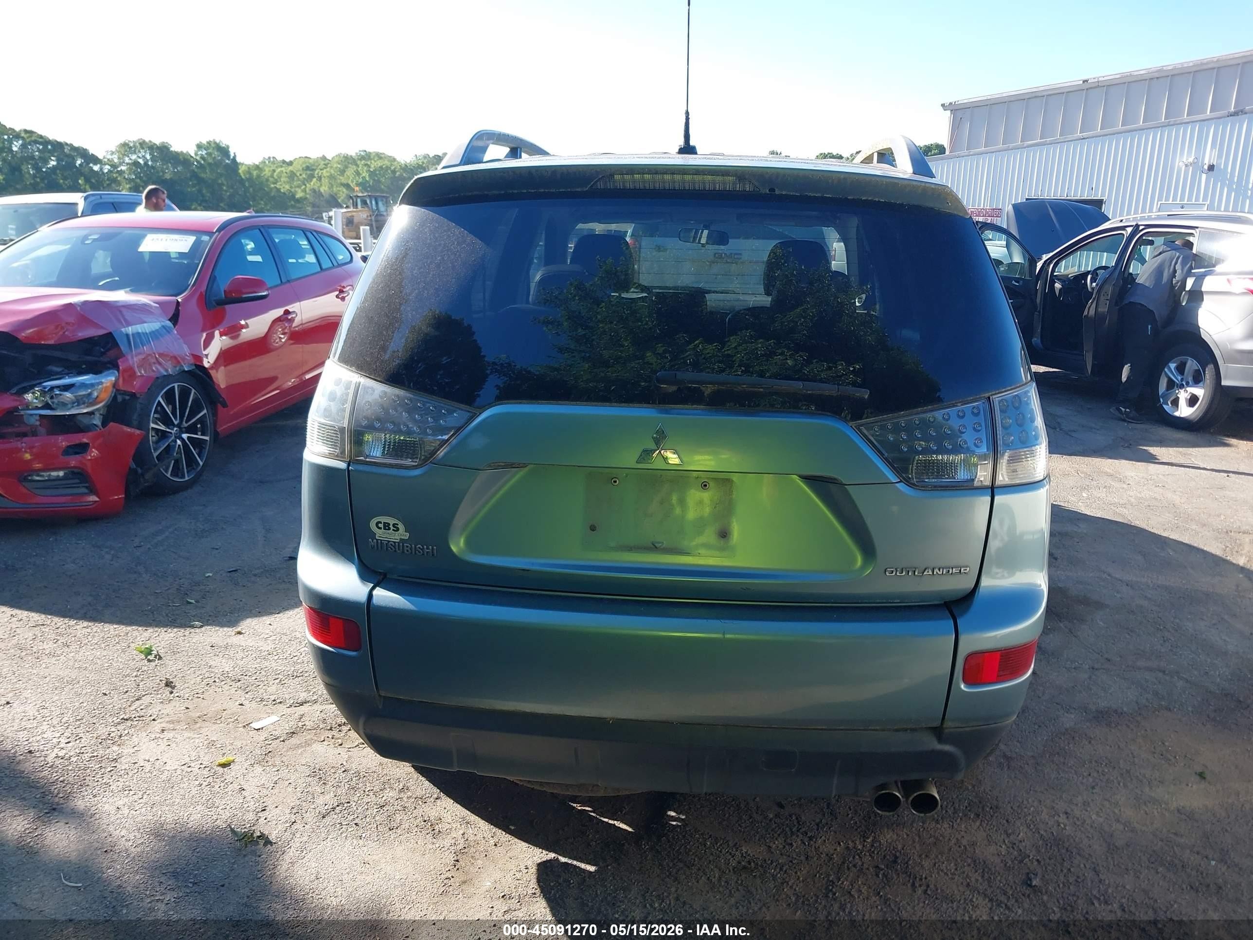 2007 Mitsubishi Outlander Xls Light Blue vin: JA4MS41X57U002936