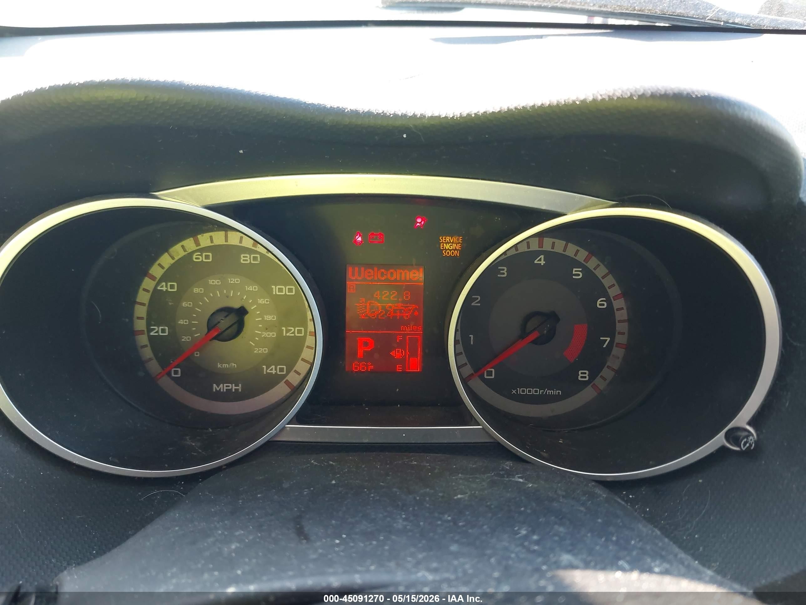 2007 Mitsubishi Outlander Xls Light Blue vin: JA4MS41X57U002936