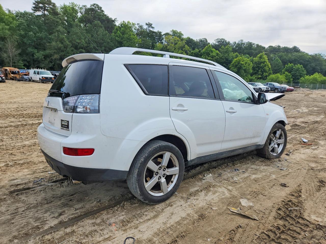 2007 Mitsubishi Outlander Xls White vin: JA4MS41X57Z007041