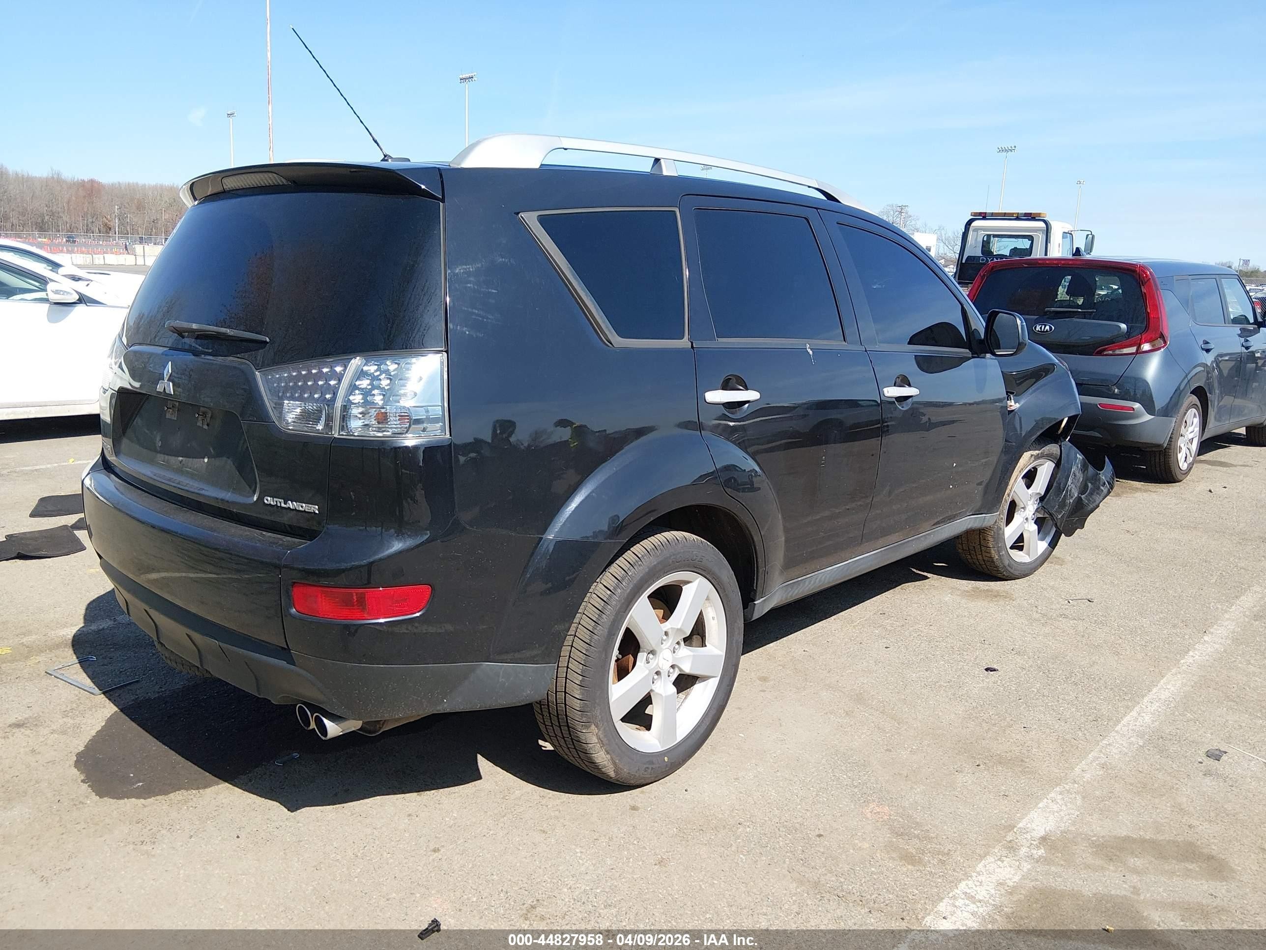2007 Mitsubishi Outlander Xls Black vin: JA4MS41XX7Z005706