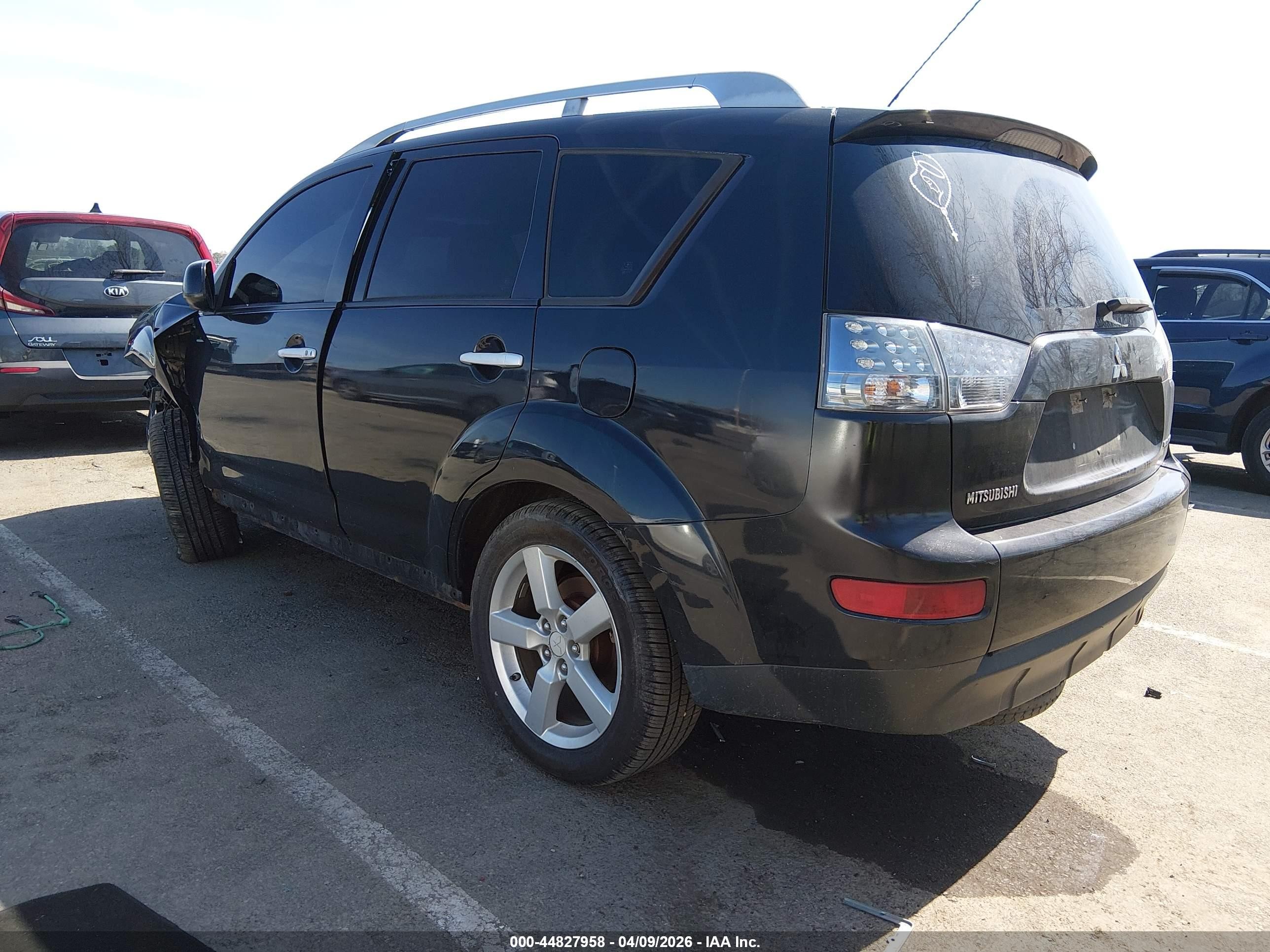 2007 Mitsubishi Outlander Xls Black vin: JA4MS41XX7Z005706