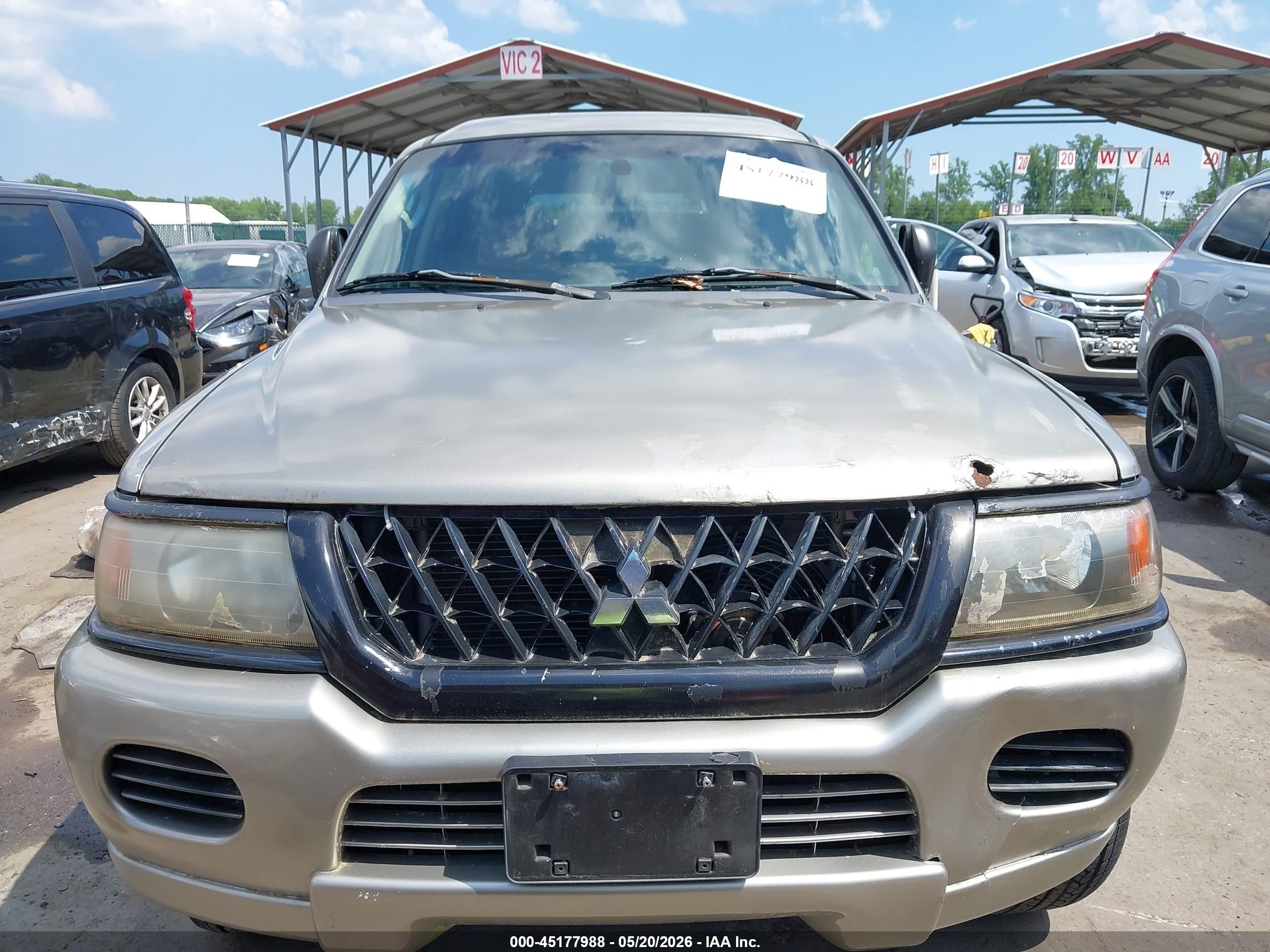 2003 Mitsubishi Montero Sport Es/ls Gold vin: JA4MT21H23J004035