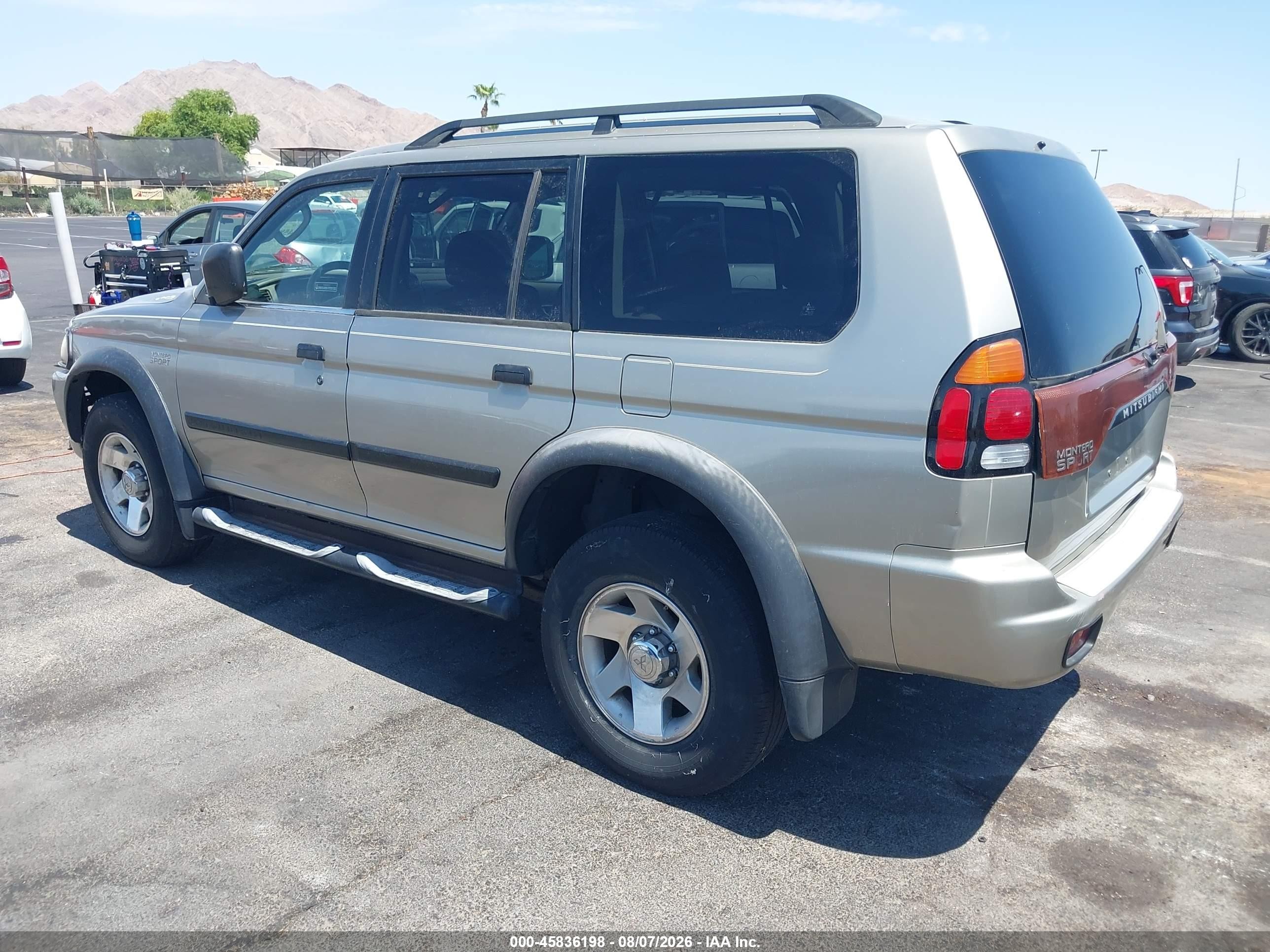 2003 Mitsubishi Montero Sport Es/ls Gold vin: JA4MT21H23J044048