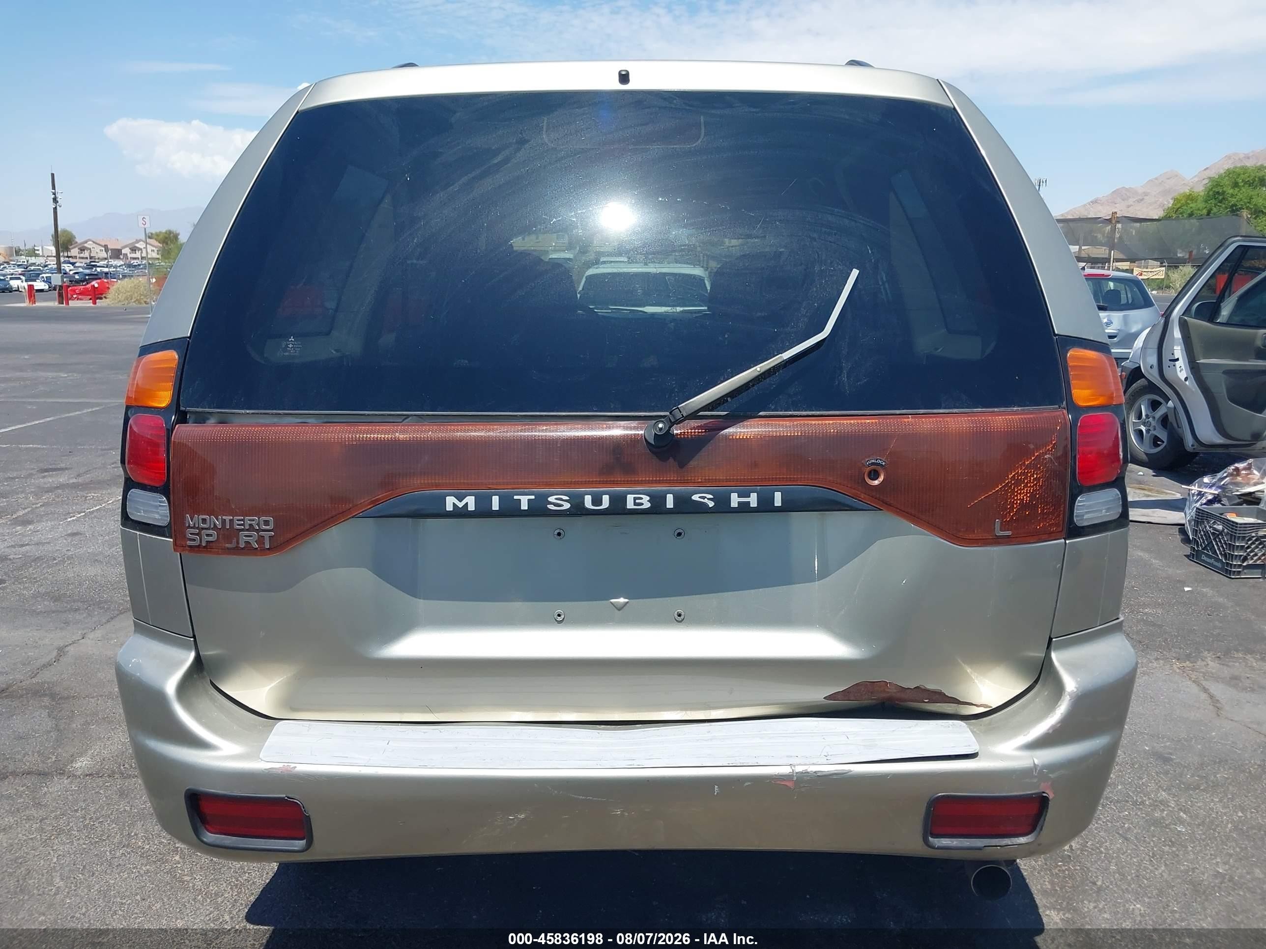 2003 Mitsubishi Montero Sport Es/ls Gold vin: JA4MT21H23J044048