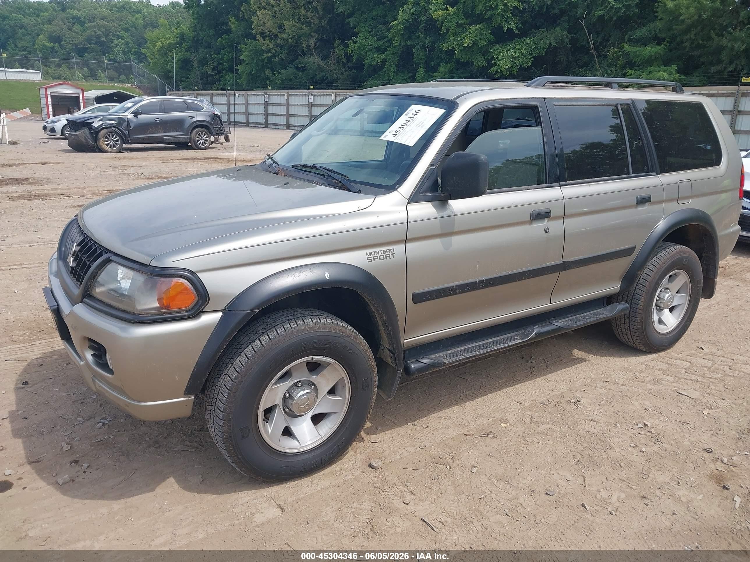 2002 Mitsubishi Montero Sport Es/ls Gold vin: JA4MT21H72J027650