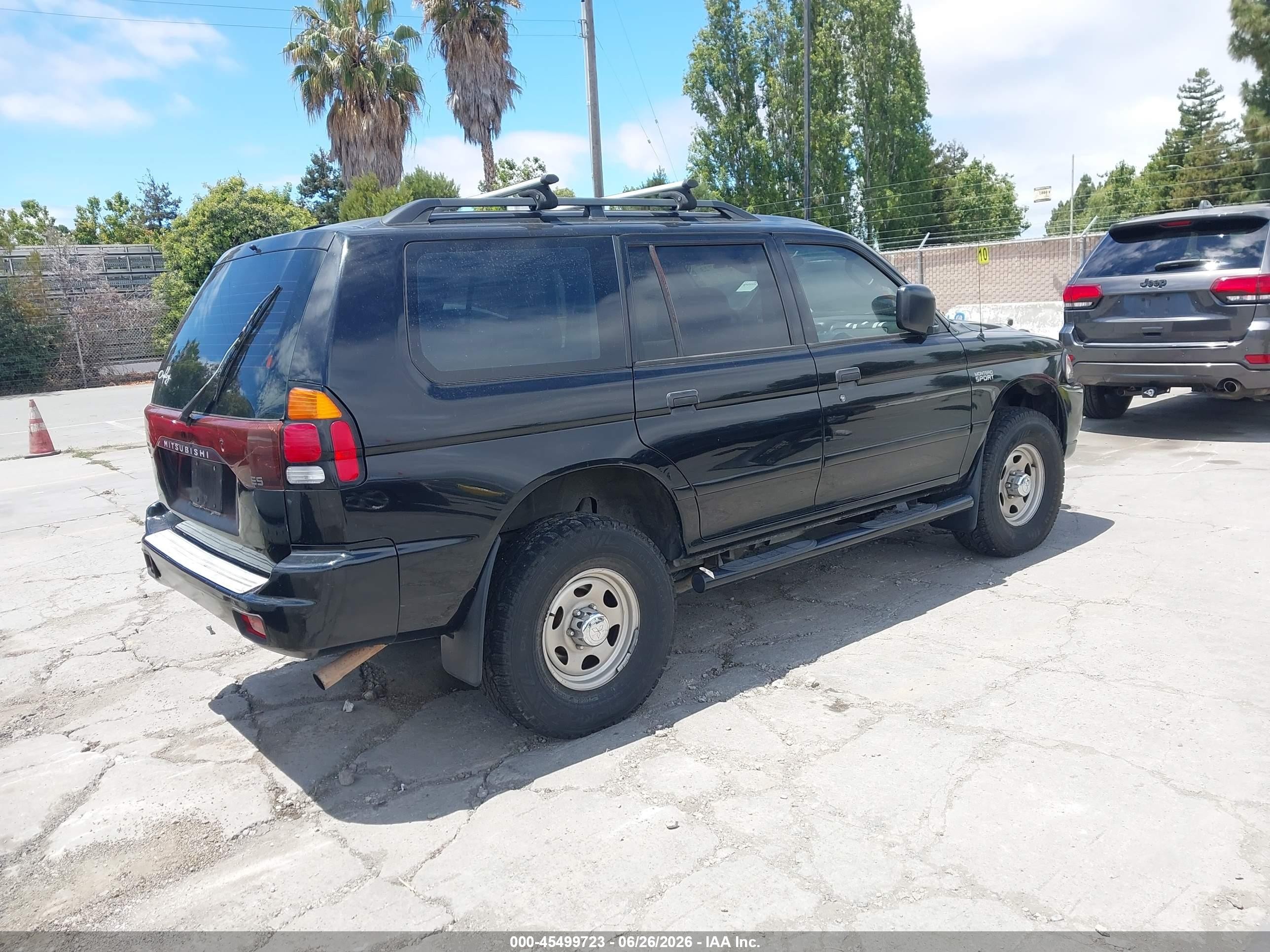 2003 Mitsubishi Montero Sport Es/ls Black vin: JA4MT21H73J023633